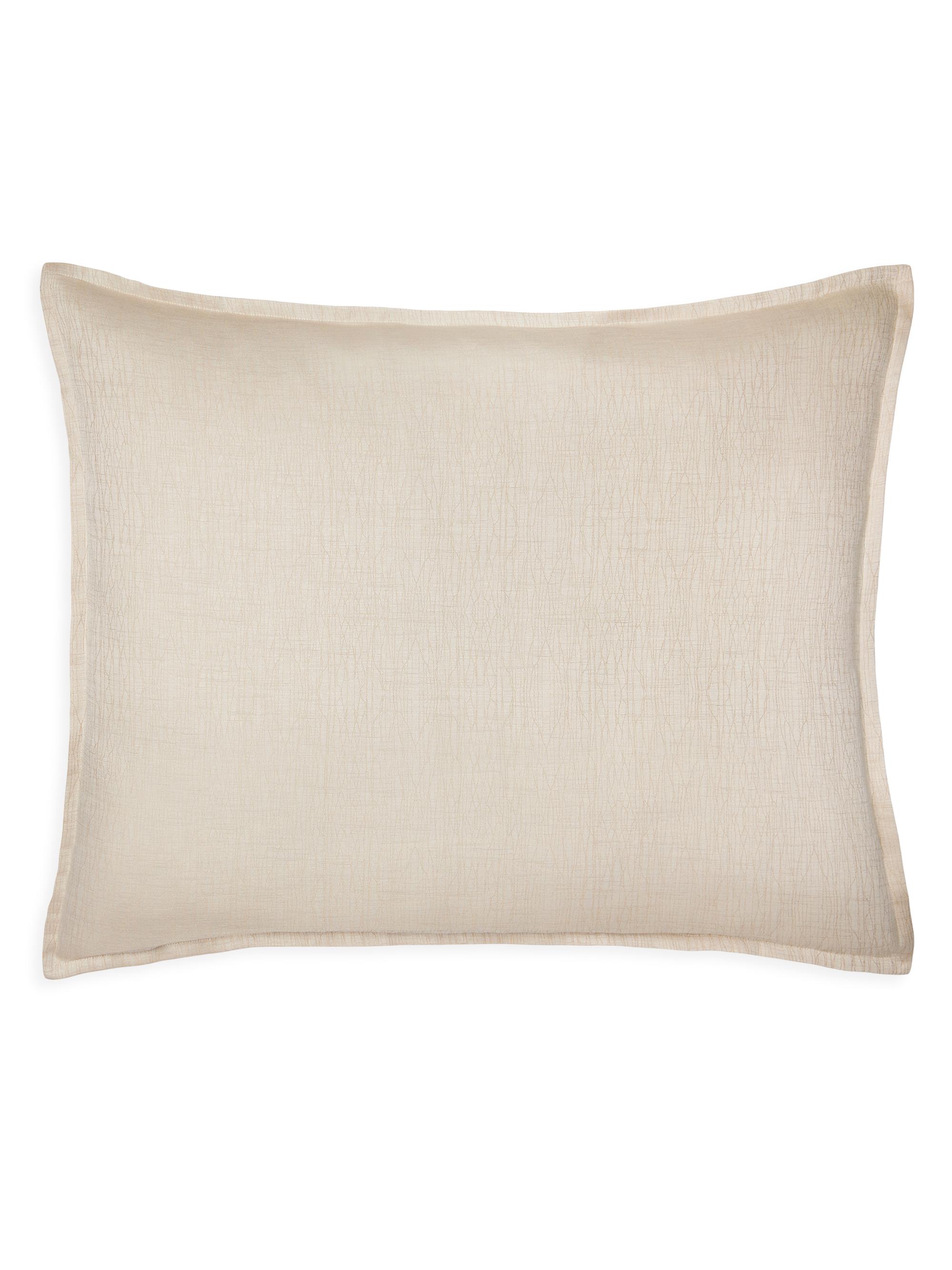 Sferra Dresano Jacquard Sham - Oat Standard