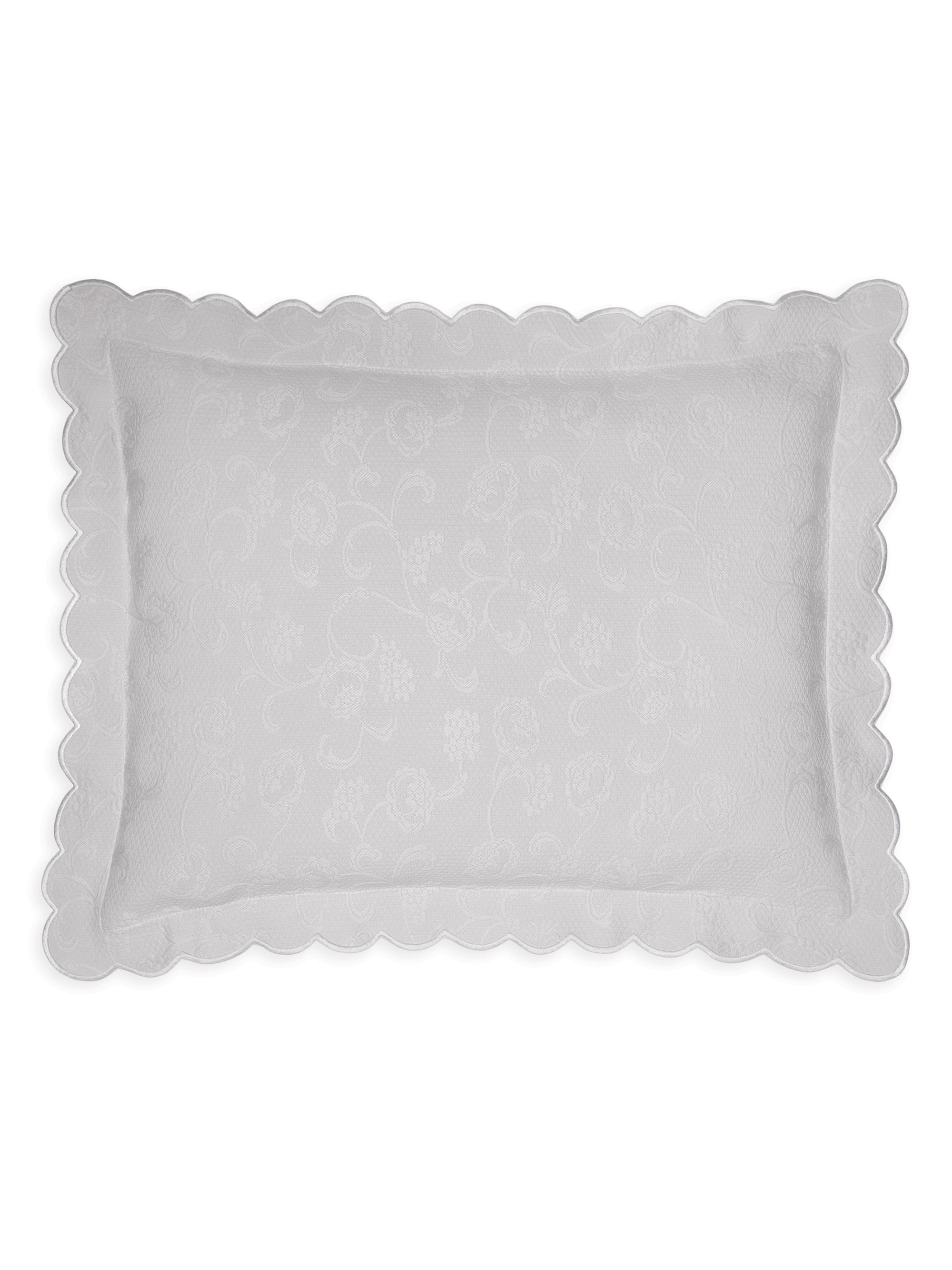 Sferra Alice Cotton Matelassé Sham - Tin Standard