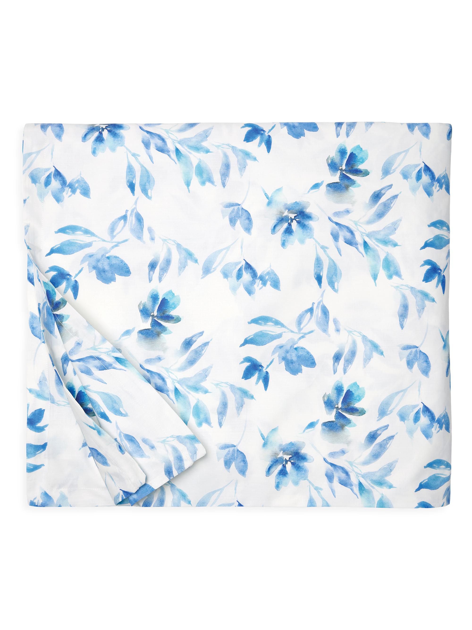 Sferra Procida Cotton Duvet Cover - Cobalt Twin