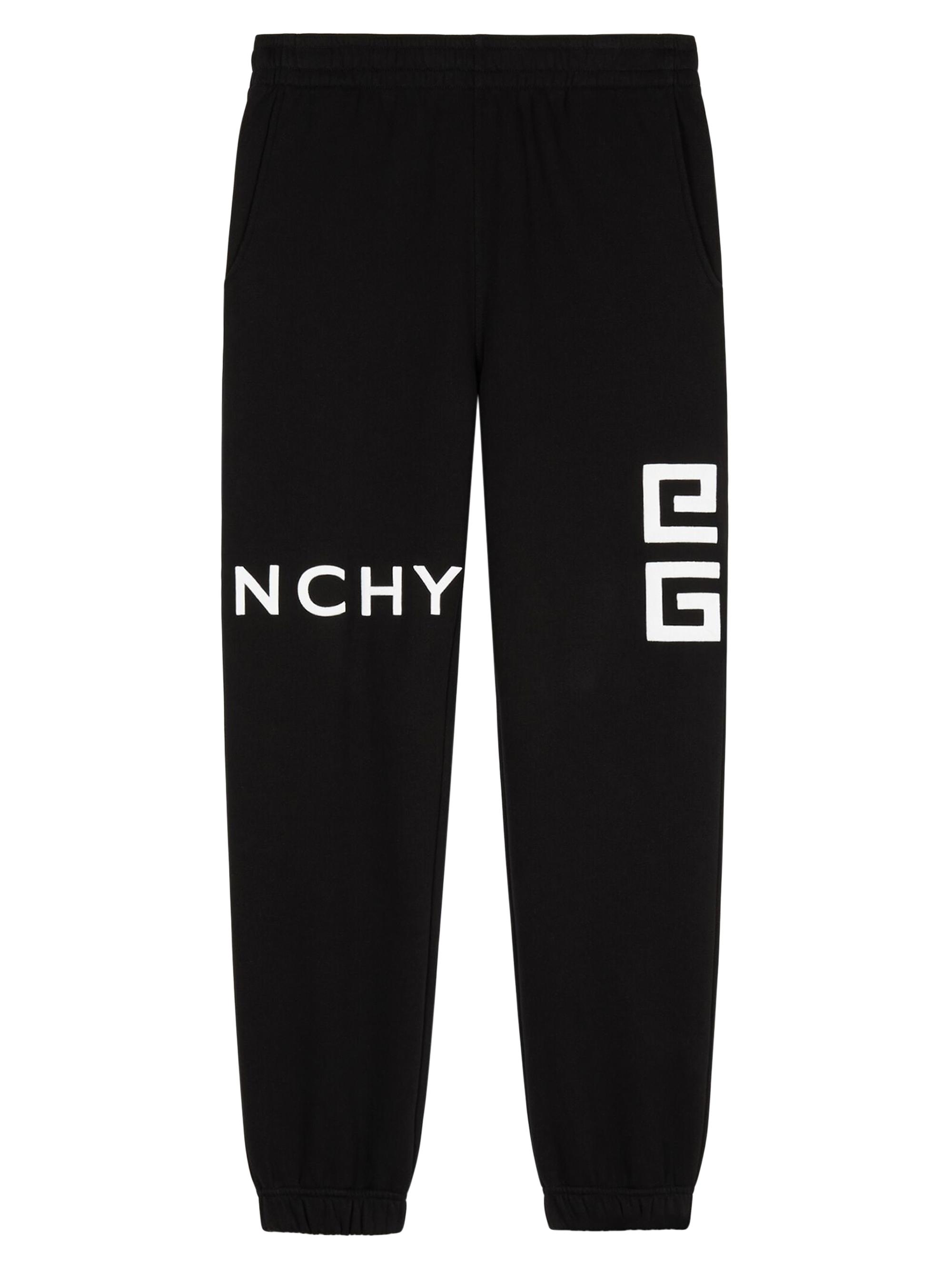 Givenchy Men's 4G Embroidered Slim Fit Jogger Pants - Black