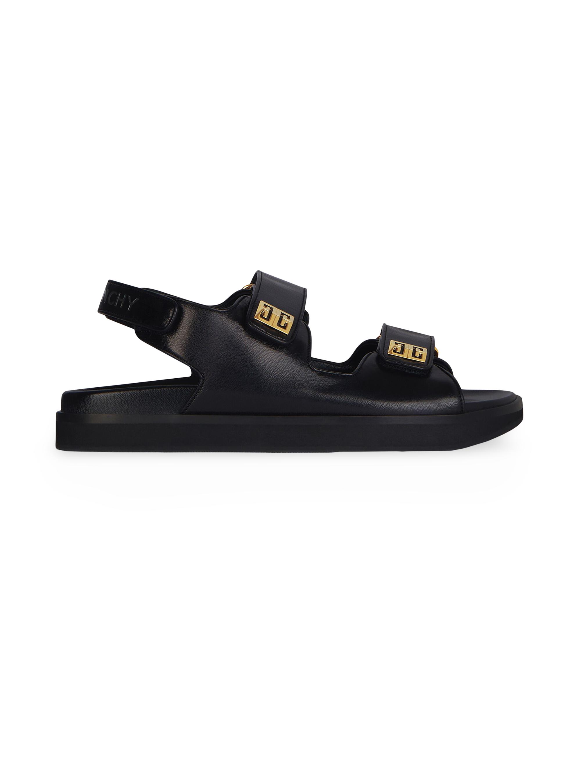 Givenchy Women's 4G Sandals in Leather - Black