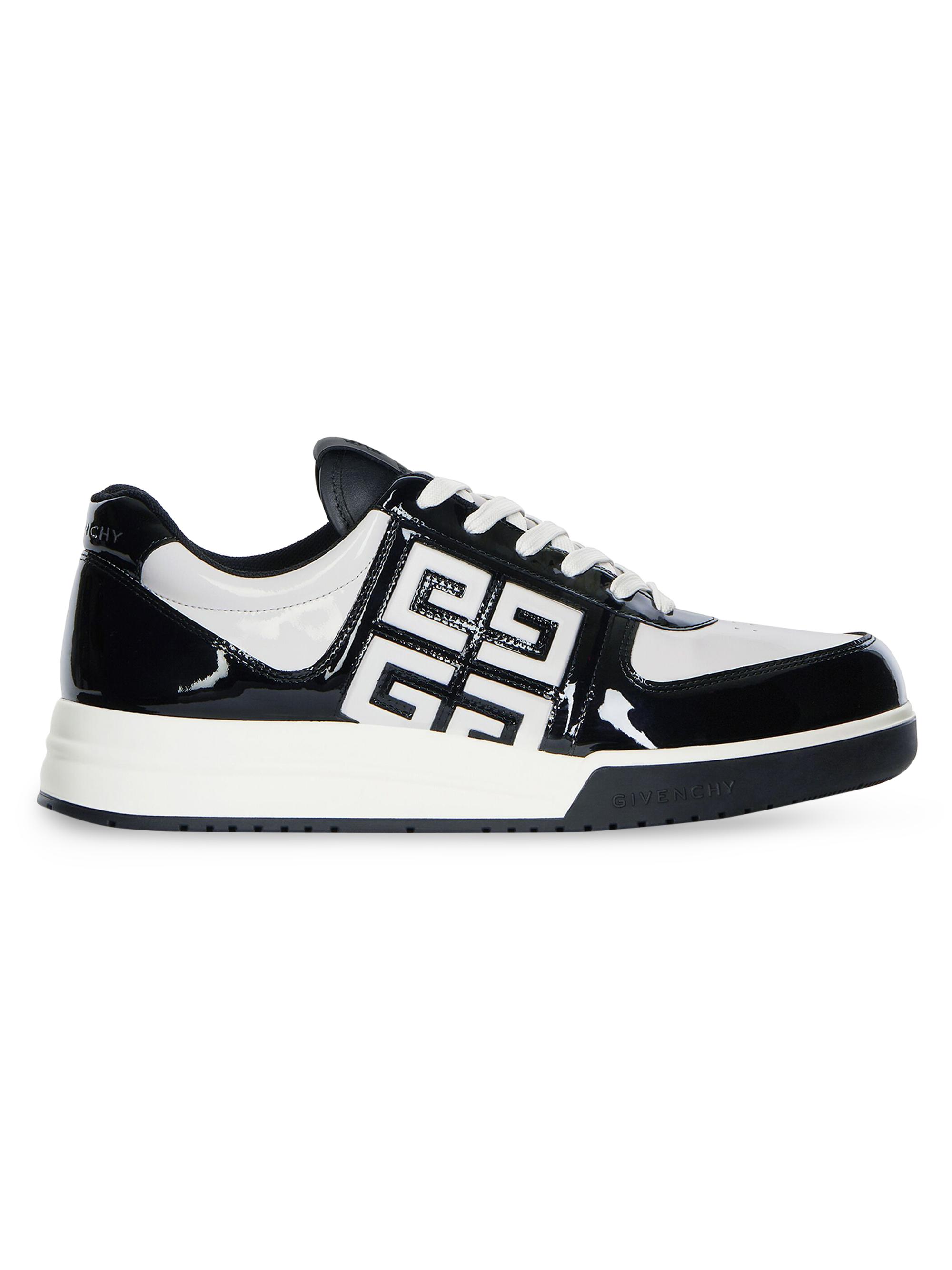 Givenchy Women's G4 Sneakers in Patent Leather - Black White