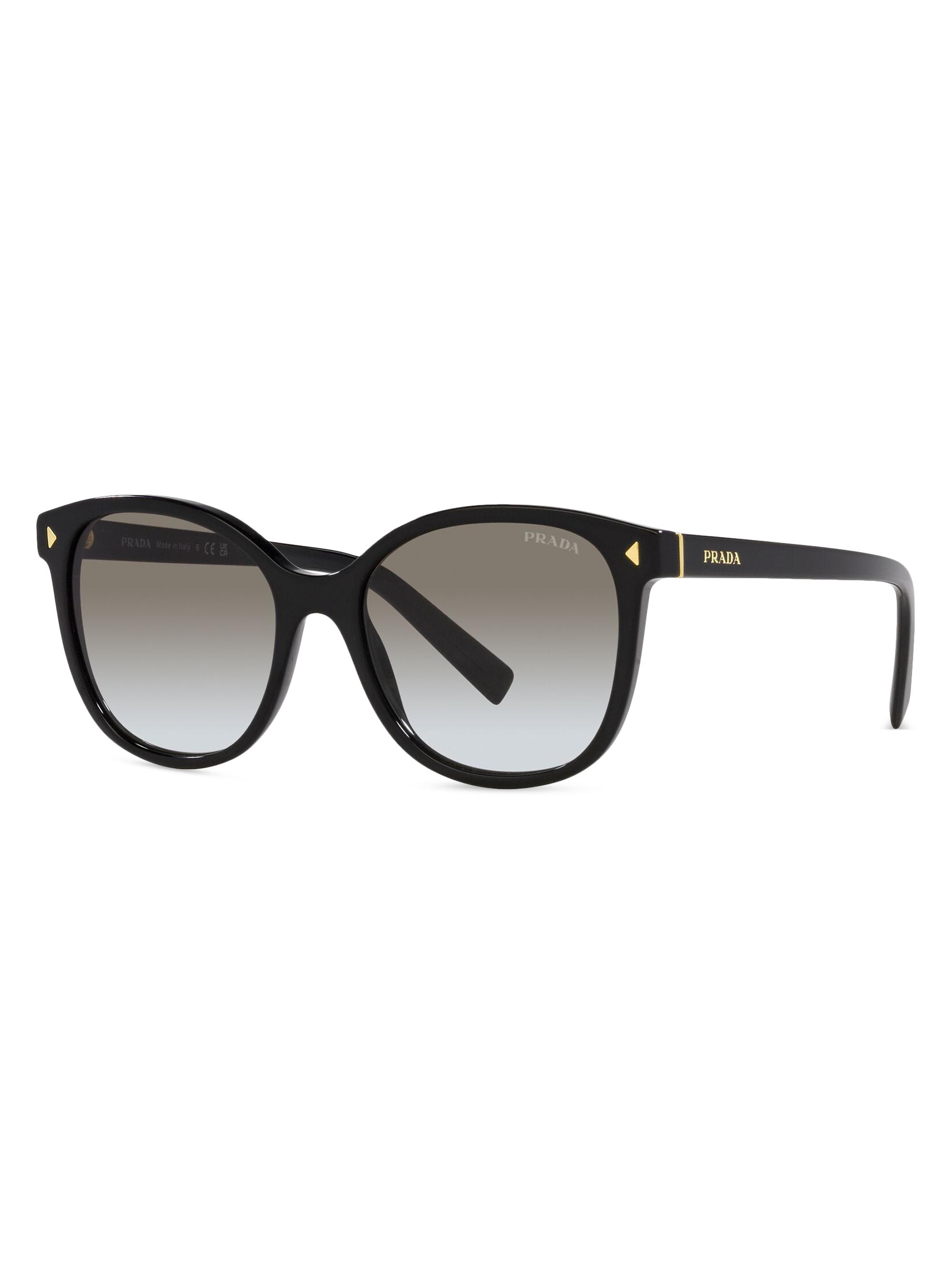 Prada Women's 53MM Round Sunglasses - Black
