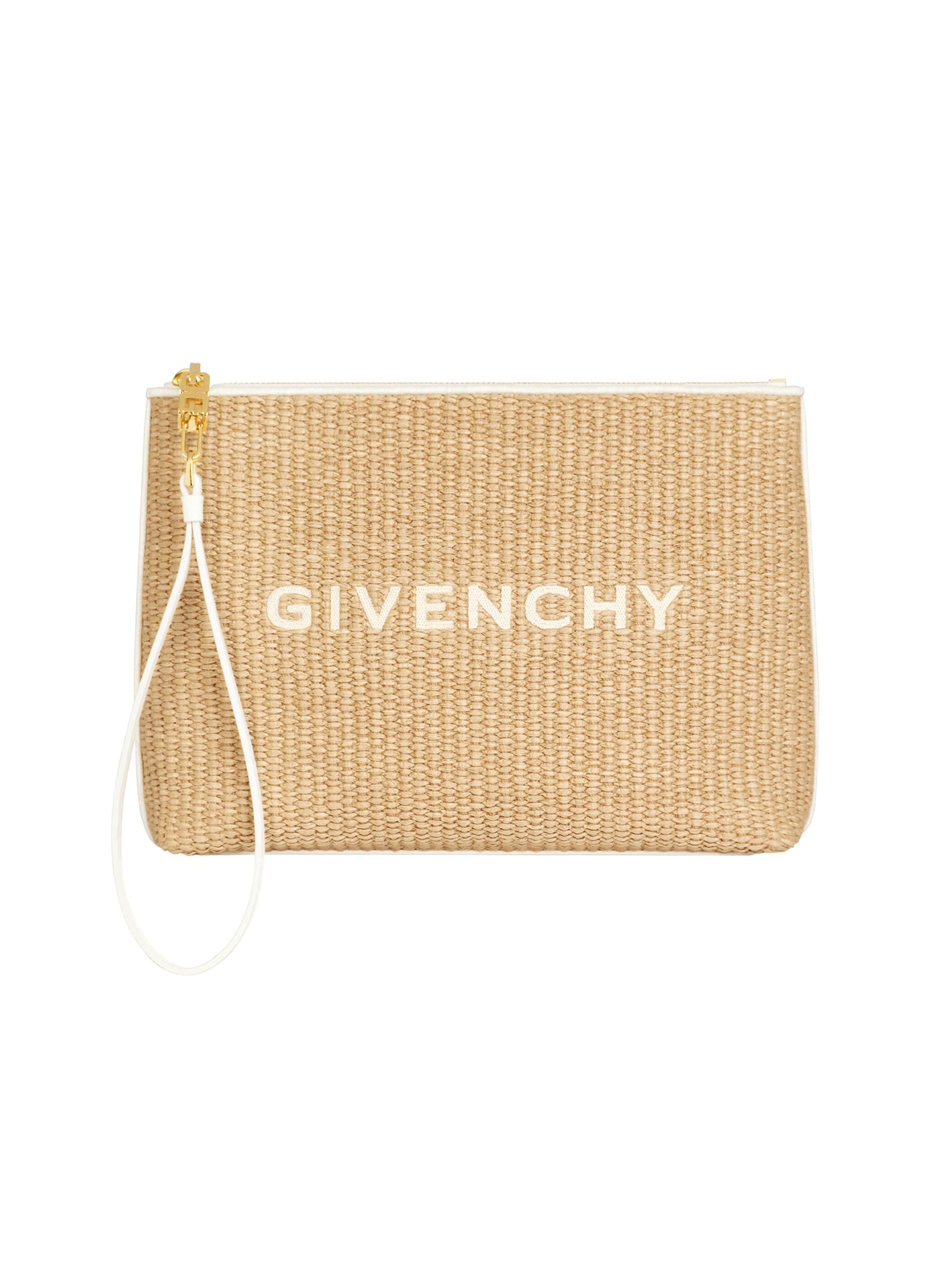 Givenchy Women's Travel Pouch In Raffia - Natural