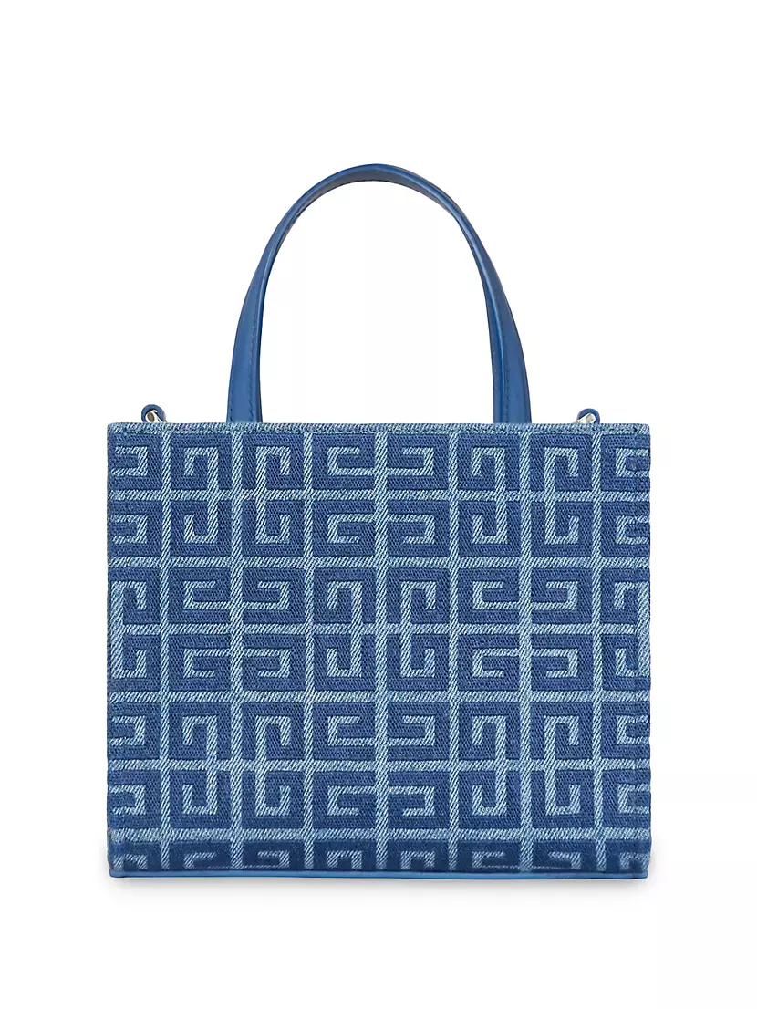 Shop Givenchy Mini G Tote Shopping Bag in 4G Denim | Saks Fifth 