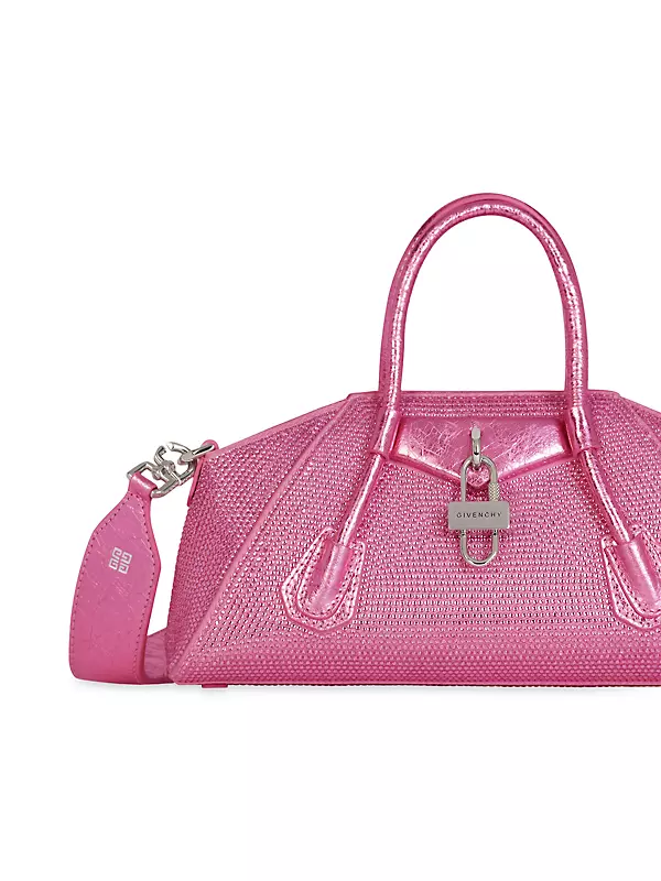 Givenchy Mini Antigona Top-Handle Bag in Strass Satin