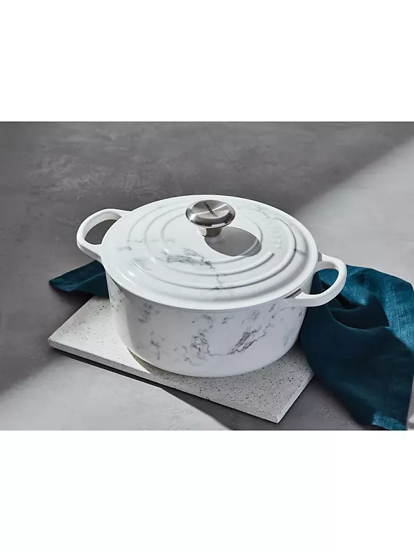 Le Creuset 9-Quart Signature Cast Iron Round Dutch Oven - White