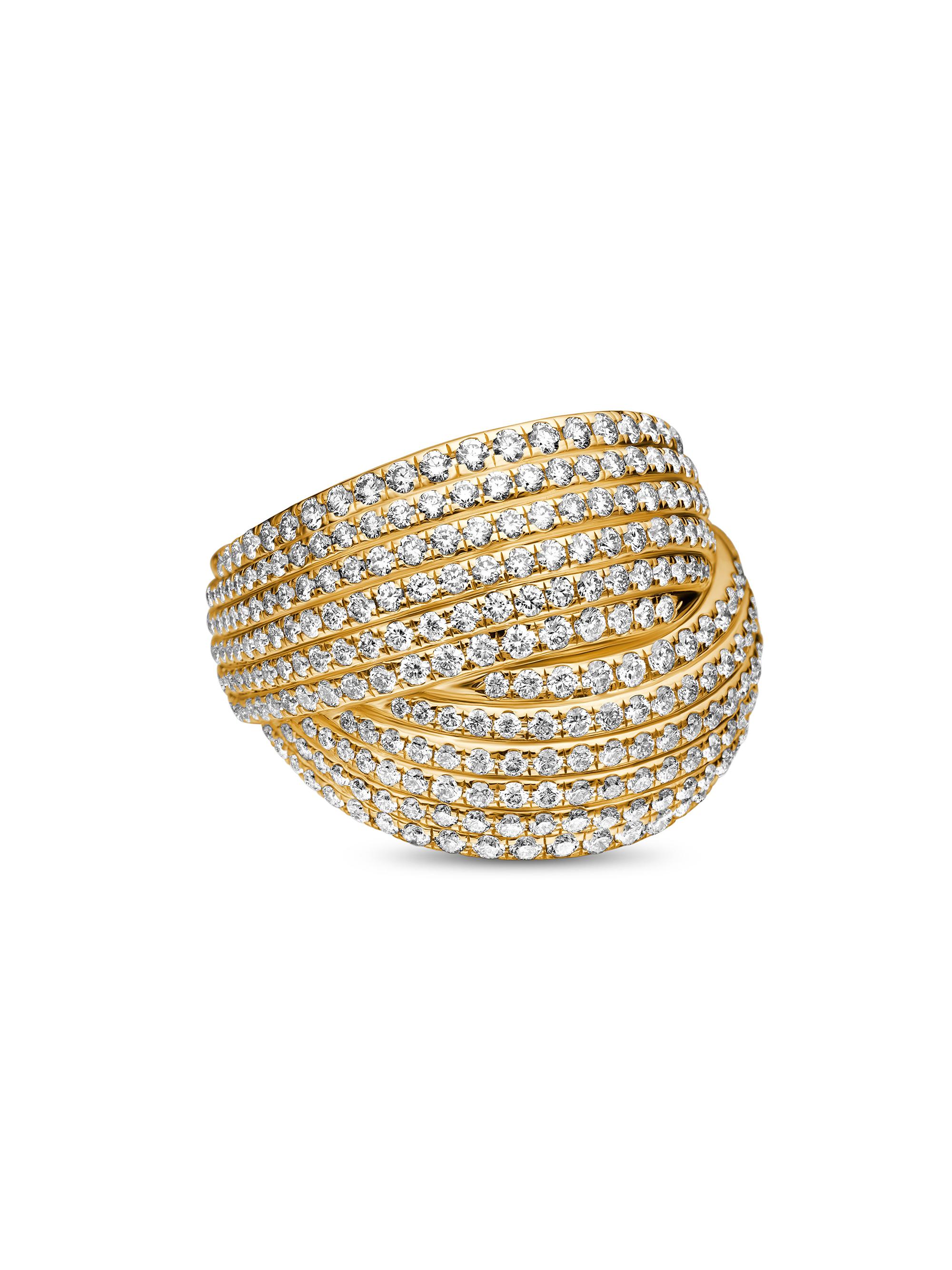 David Yurman Women's DY Origami Ring in 18K Yellow Gold - Yellow Gold