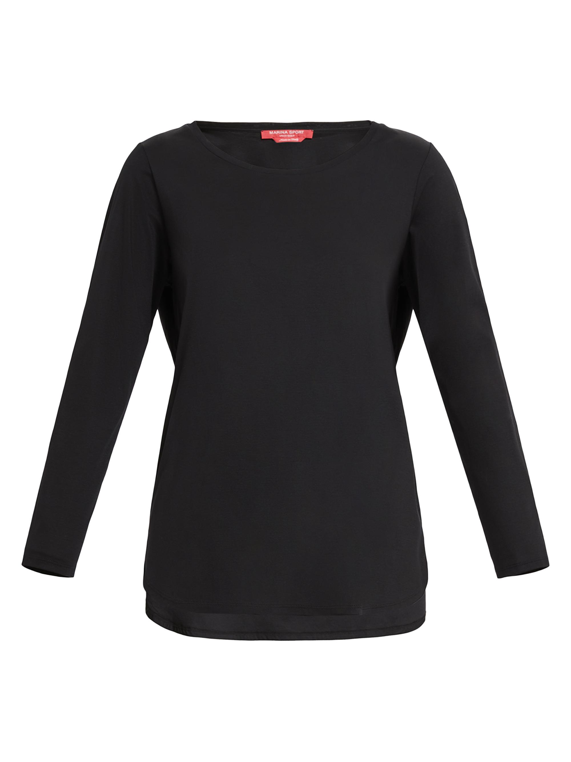 Marina Rinaldi Women's Valente Jersey Long-Sleeve T-Shirt - Black