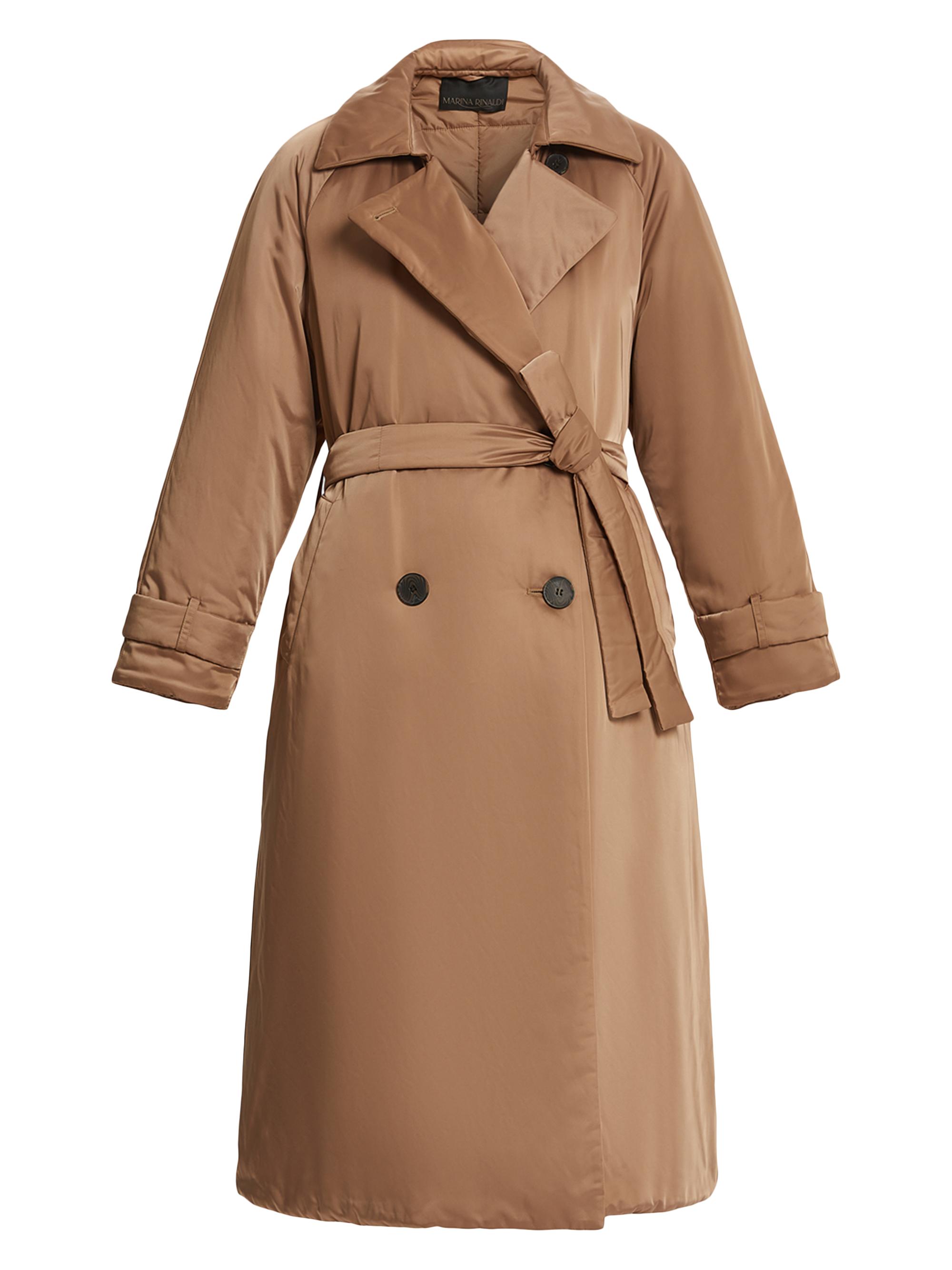 Marina Rinaldi Women's Pepita Padded Trench Coat - Camel