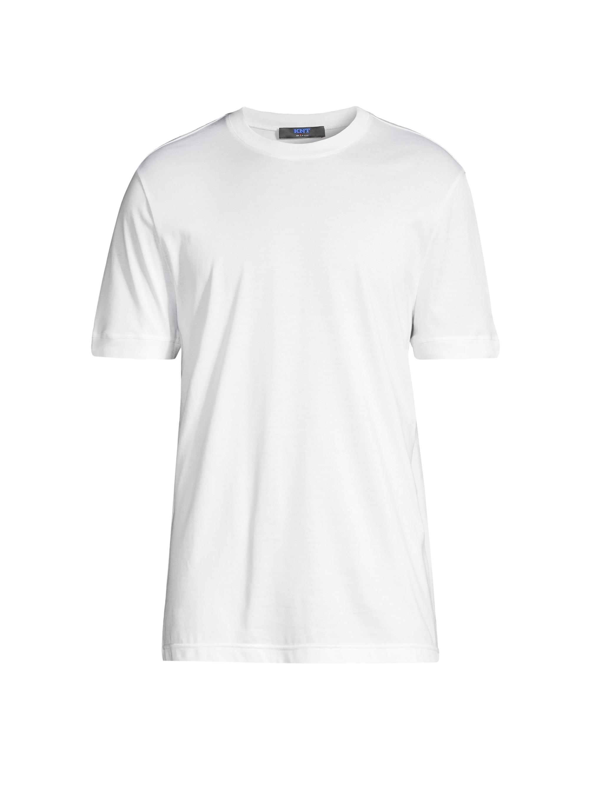 KNT by Kiton Men's Cotton Crewneck T-Shirt - White
