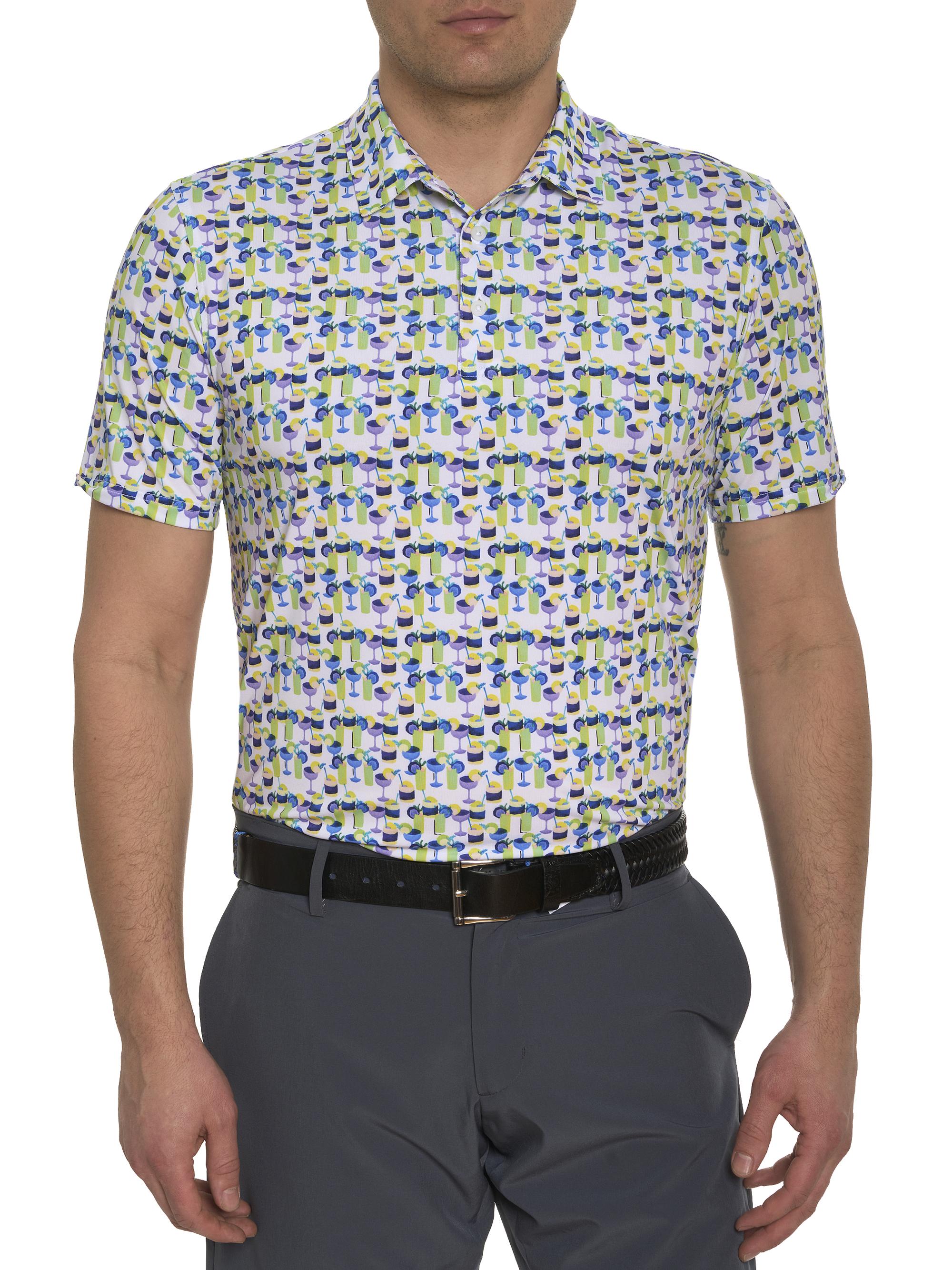Robert Graham Men's Cocktail Hour Polo Shirt - White