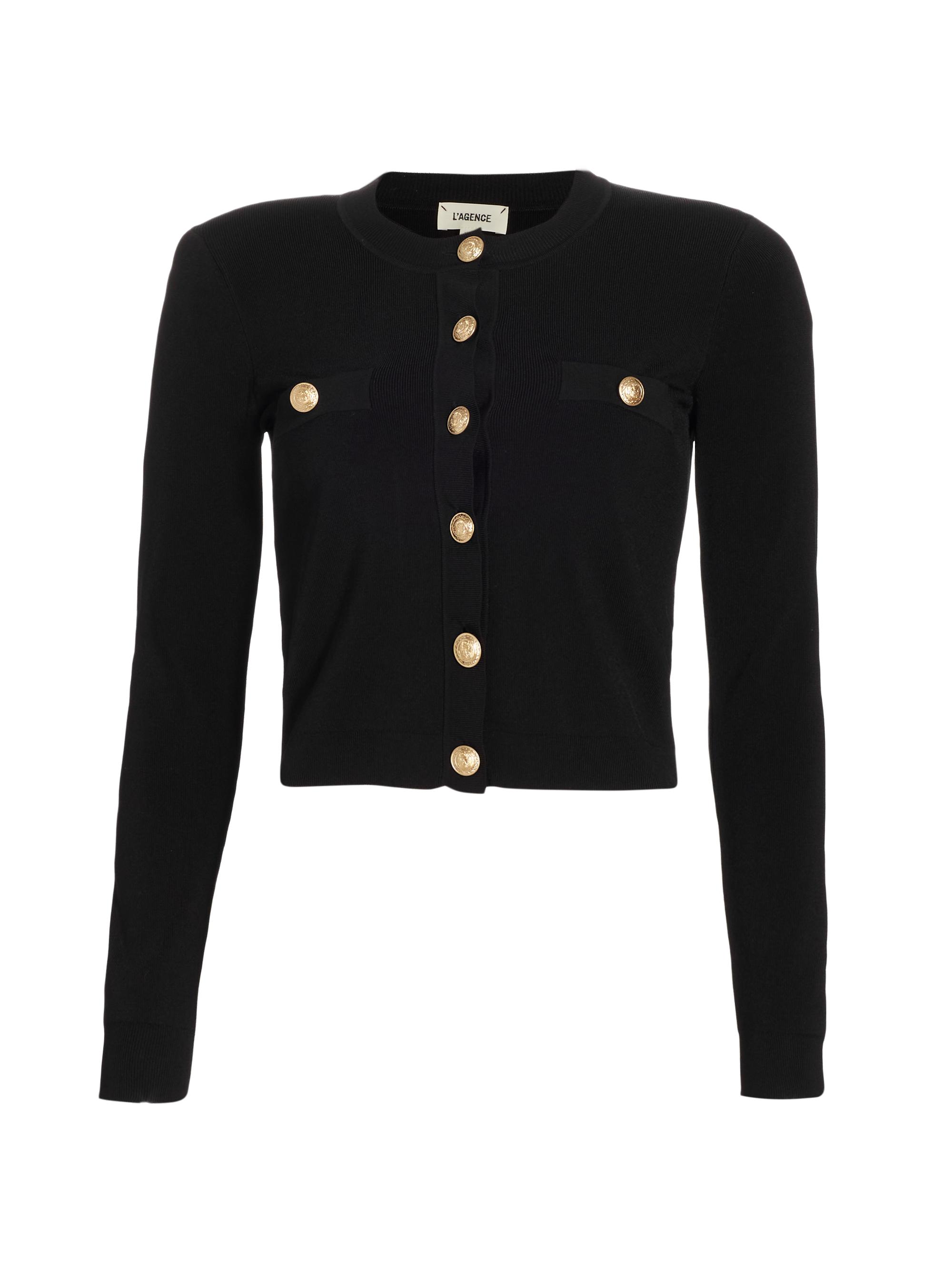 L'AGENCE Gretchen Button Sweater | Saks Fifth Avenue