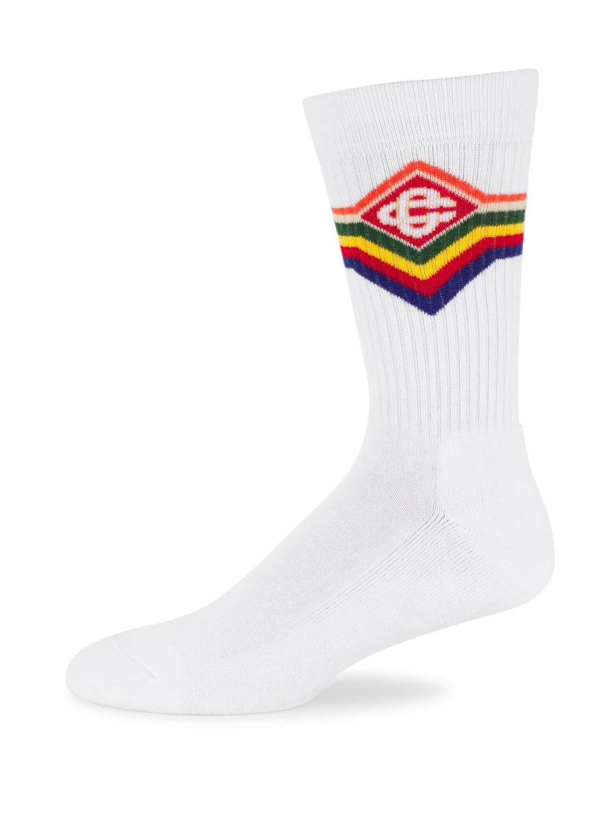 Casablanca Futuro Optimisto Logo Socks | Saks Fifth Avenue