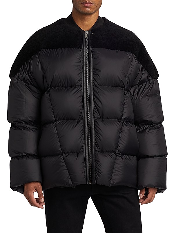 Shop Rick Owens Puffer Flight Jacket | Saks Fifth Avenue Shop Rick Owens Puffer Flight Jacket | Saks Fifth Avenue