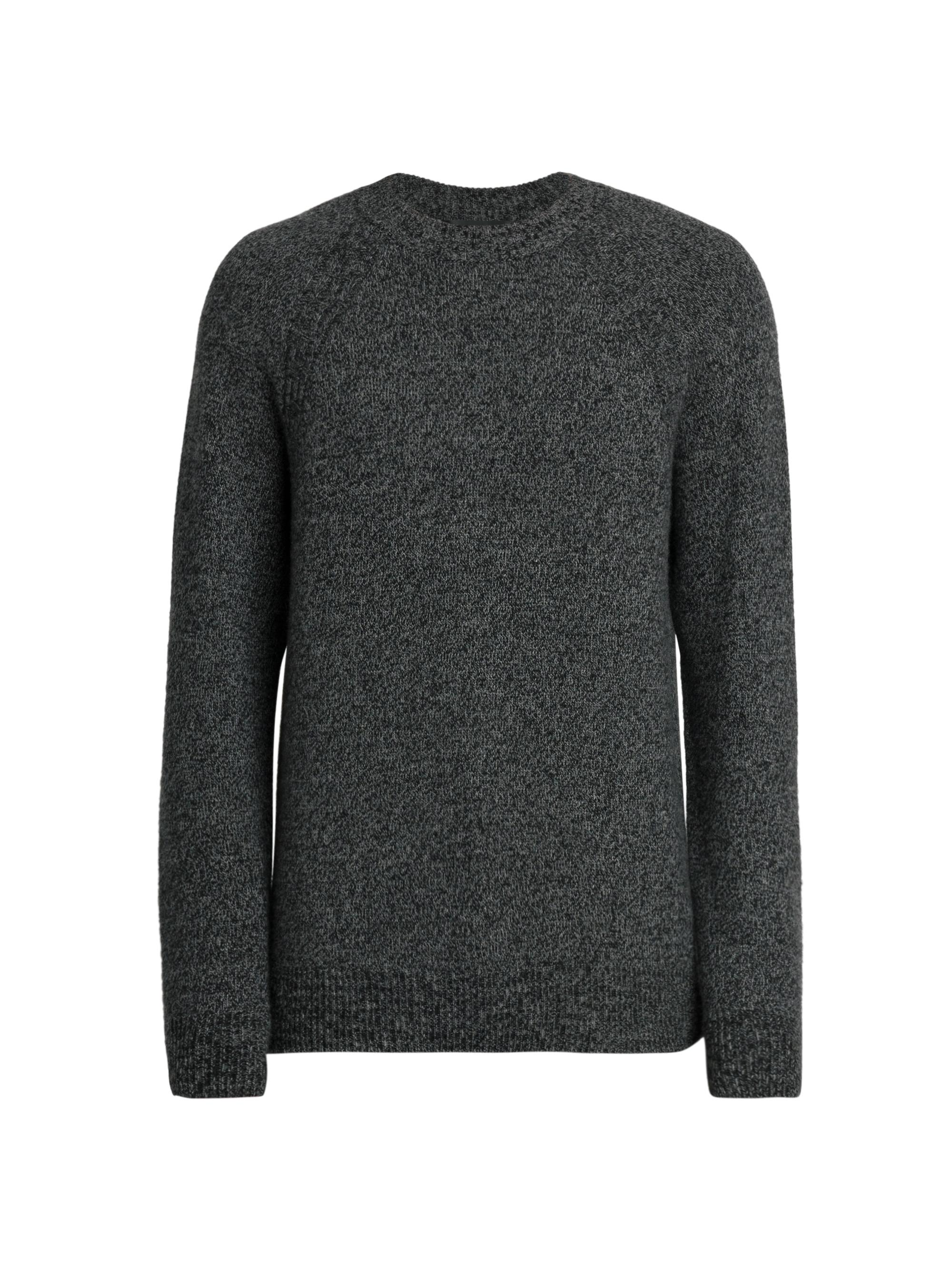 Versace Men's Cashmere Crewneck Sweater - Black Grey