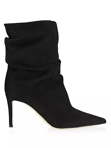 85MM Suede Slouch Stiletto Booties
