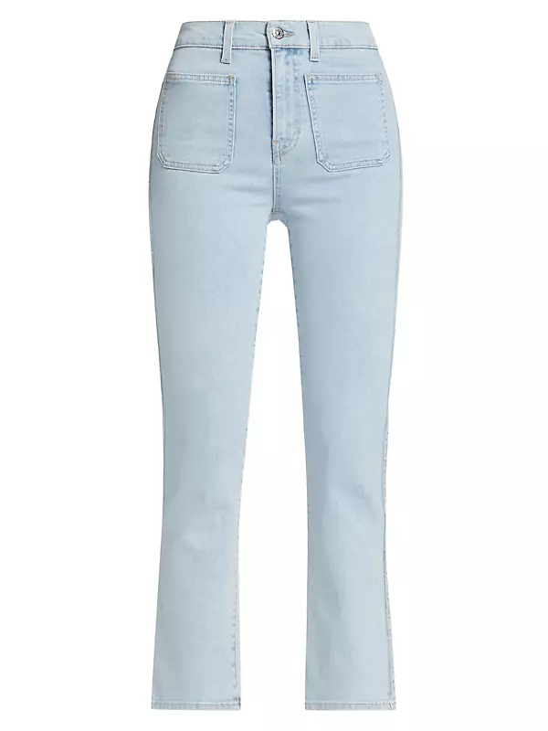 Veronica Beard Carly Kick-Flare Jean | Patch Pockets | Extended | Get Reel