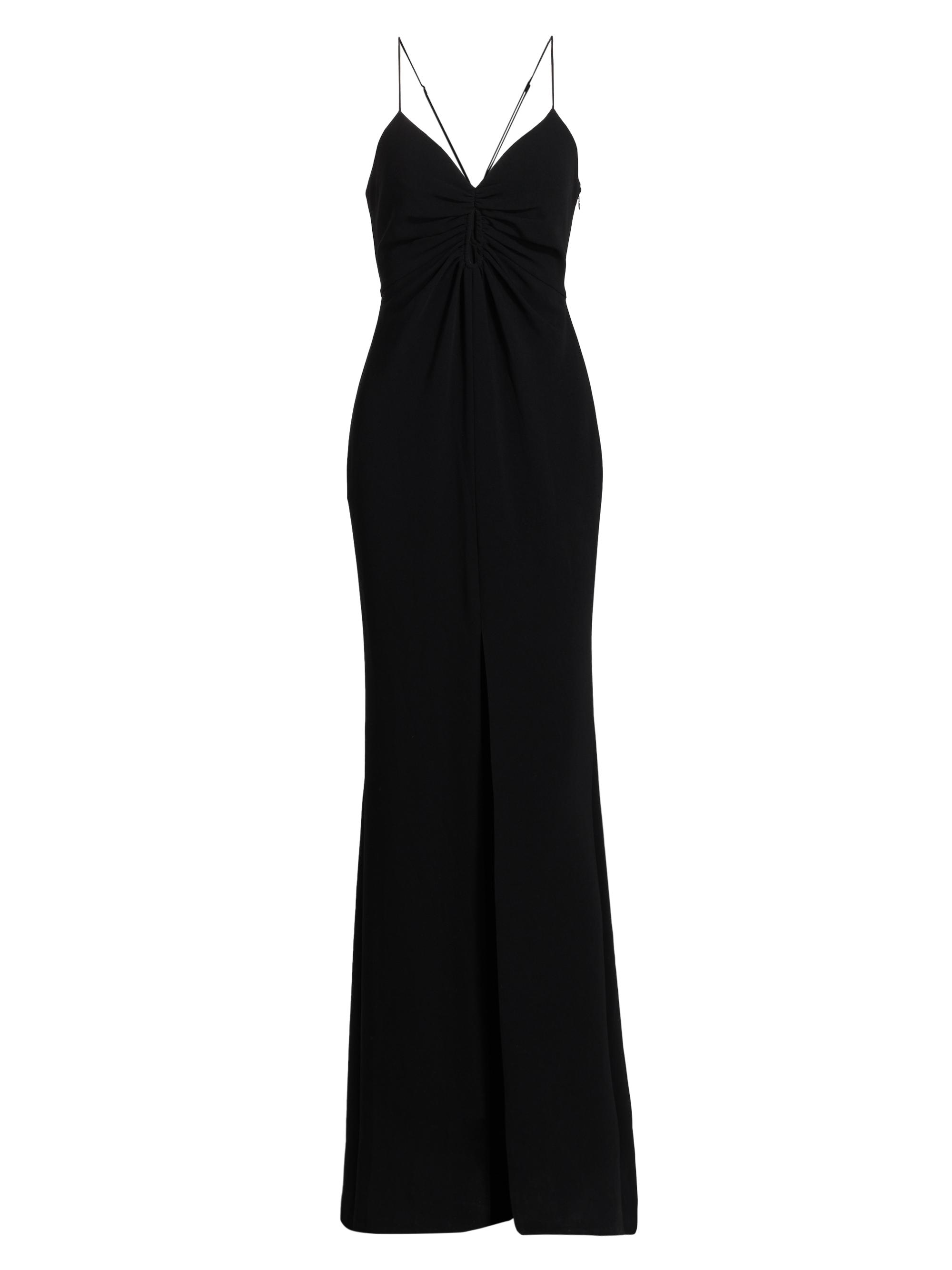 CINQ A SEPT Women's Mollie Crepe Keyhole Gown - Black