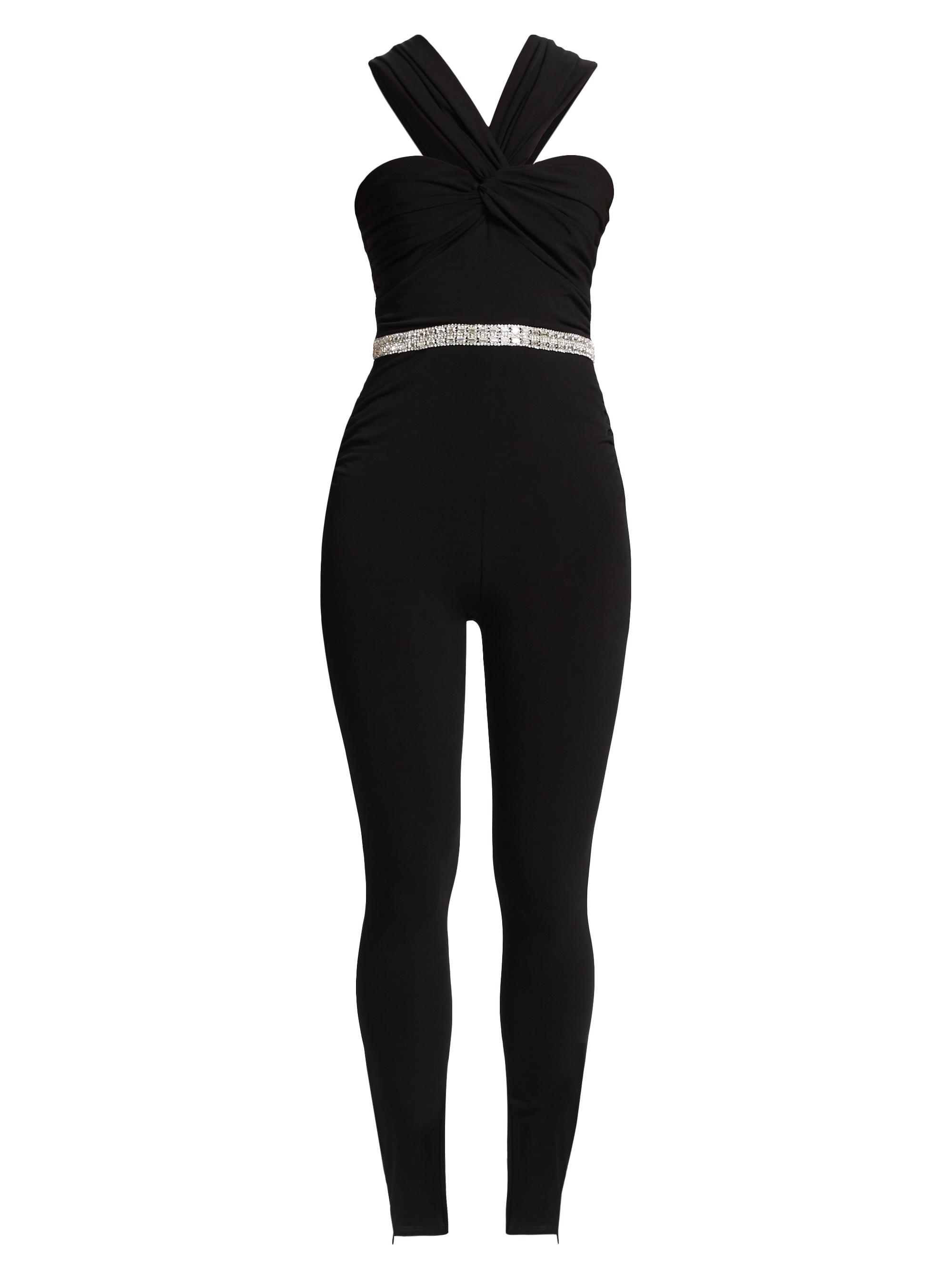 Cinq à Sept Women's Sariah Skinny Embellished Jumpsuit - Black