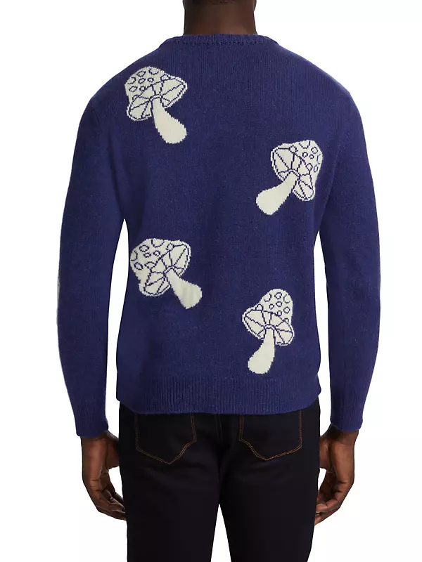 Authentic LOUIS VUITTON Turtleneck Sweater Wool Beige Chain Charm Size S