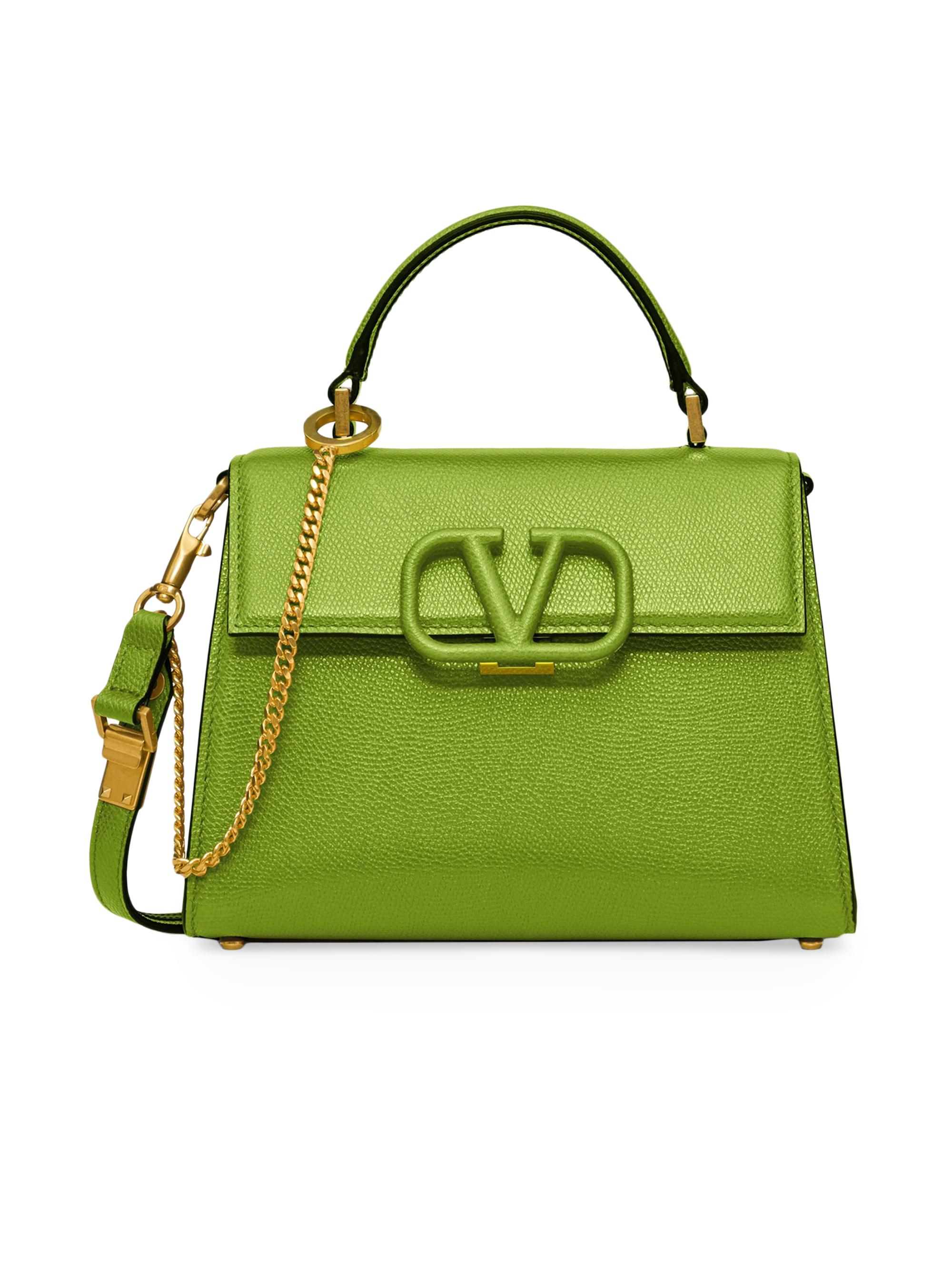 Valentino Garavani Women's  VSling Grainy Calfskin Handbag - Green