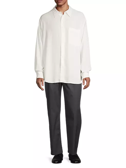Shop Lemaire Relaxed-Fit Lyocell Shirt | Saks Fifth Avenue
