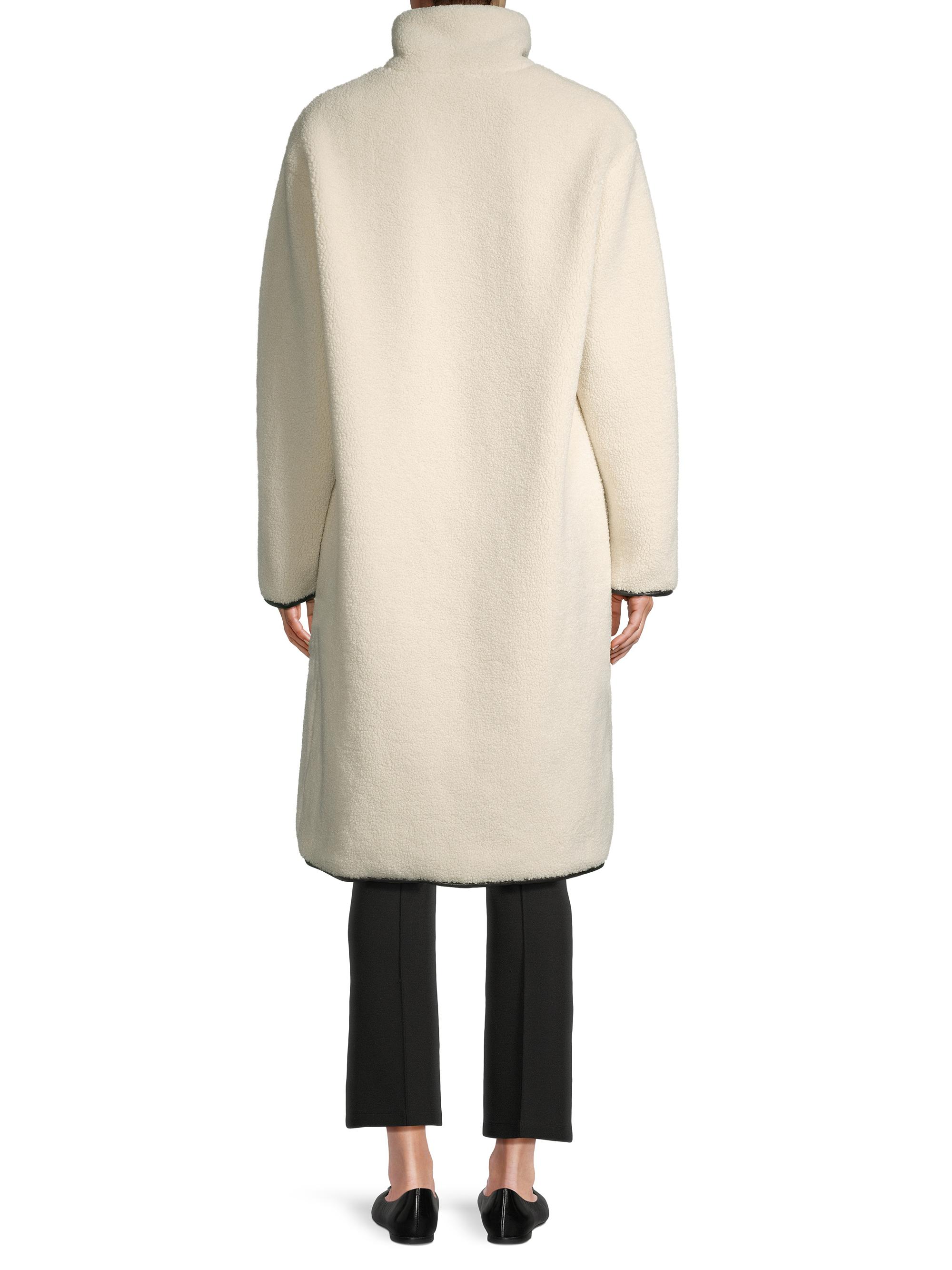 Nom Maternity Teddi Faux Leather-Trim Coat | Saks Fifth Avenue