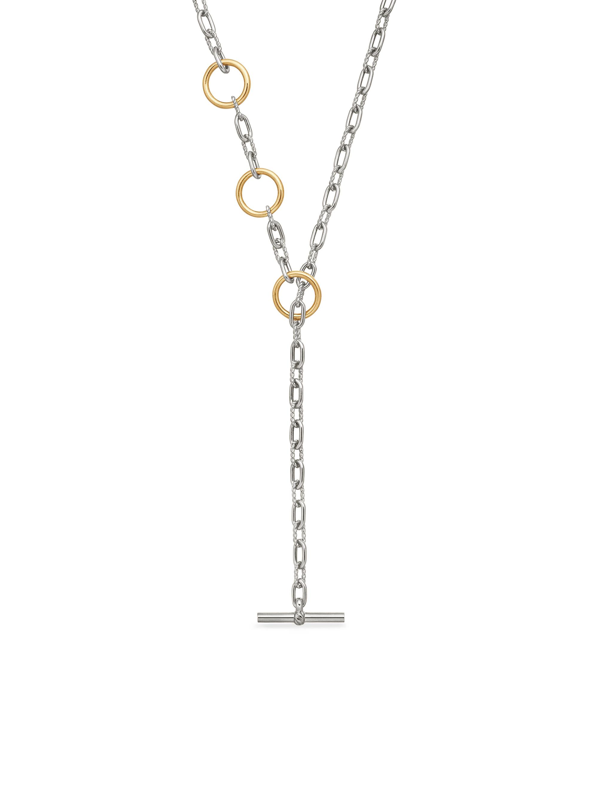 David Yurman Women's DY Madison Three Ring Chain Necklace in Sterling Silver - Silver