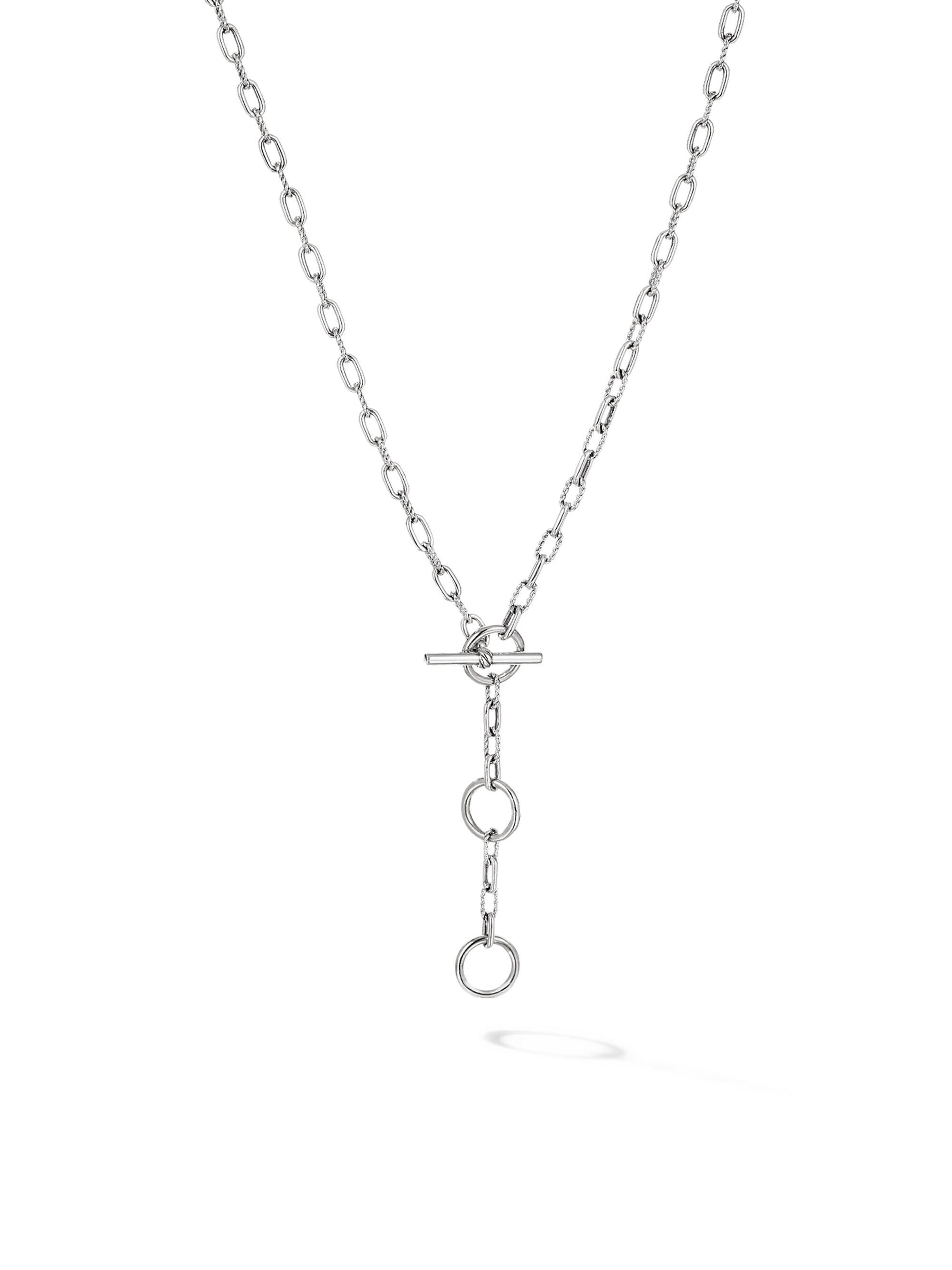 David Yurman Women's Madison 3-Ring Chain Necklace - Silver