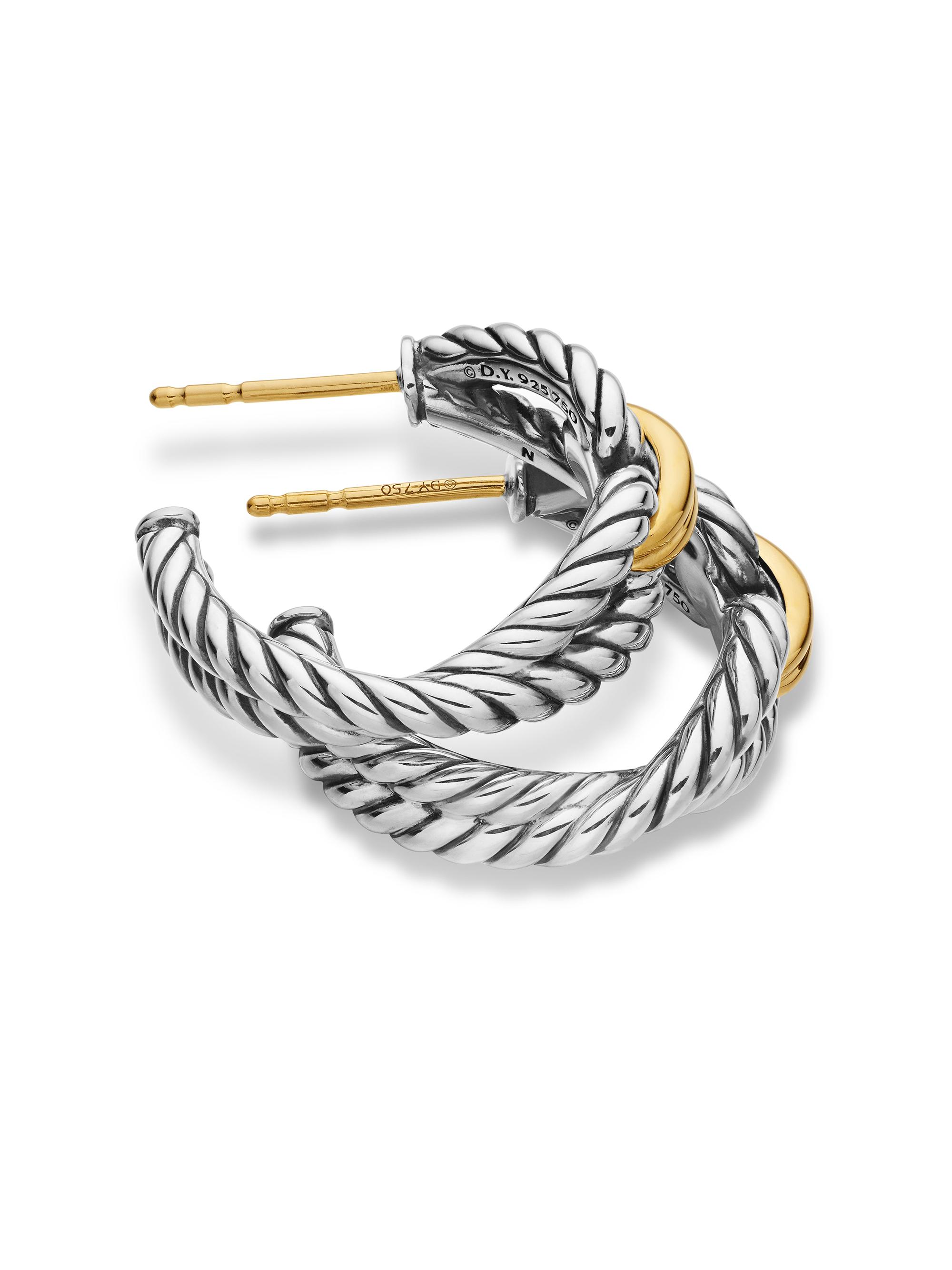 David Yurman K18/SV925ピアス David Yurman K18/SV925ピアス David Yurman K18/SV925ピアス Stax