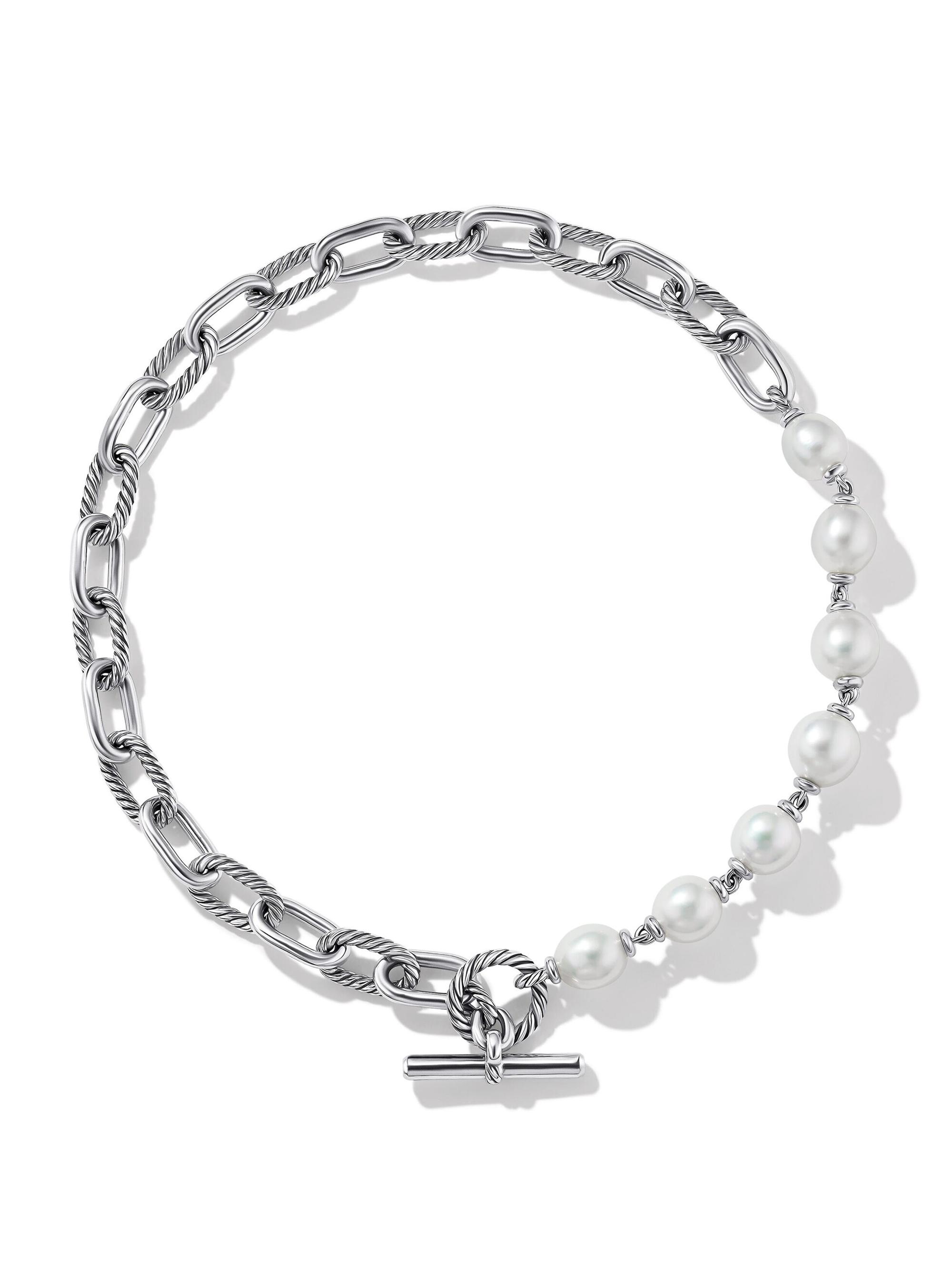 David Yurman Women's DY Madison Pearl Chain Necklace - Silver