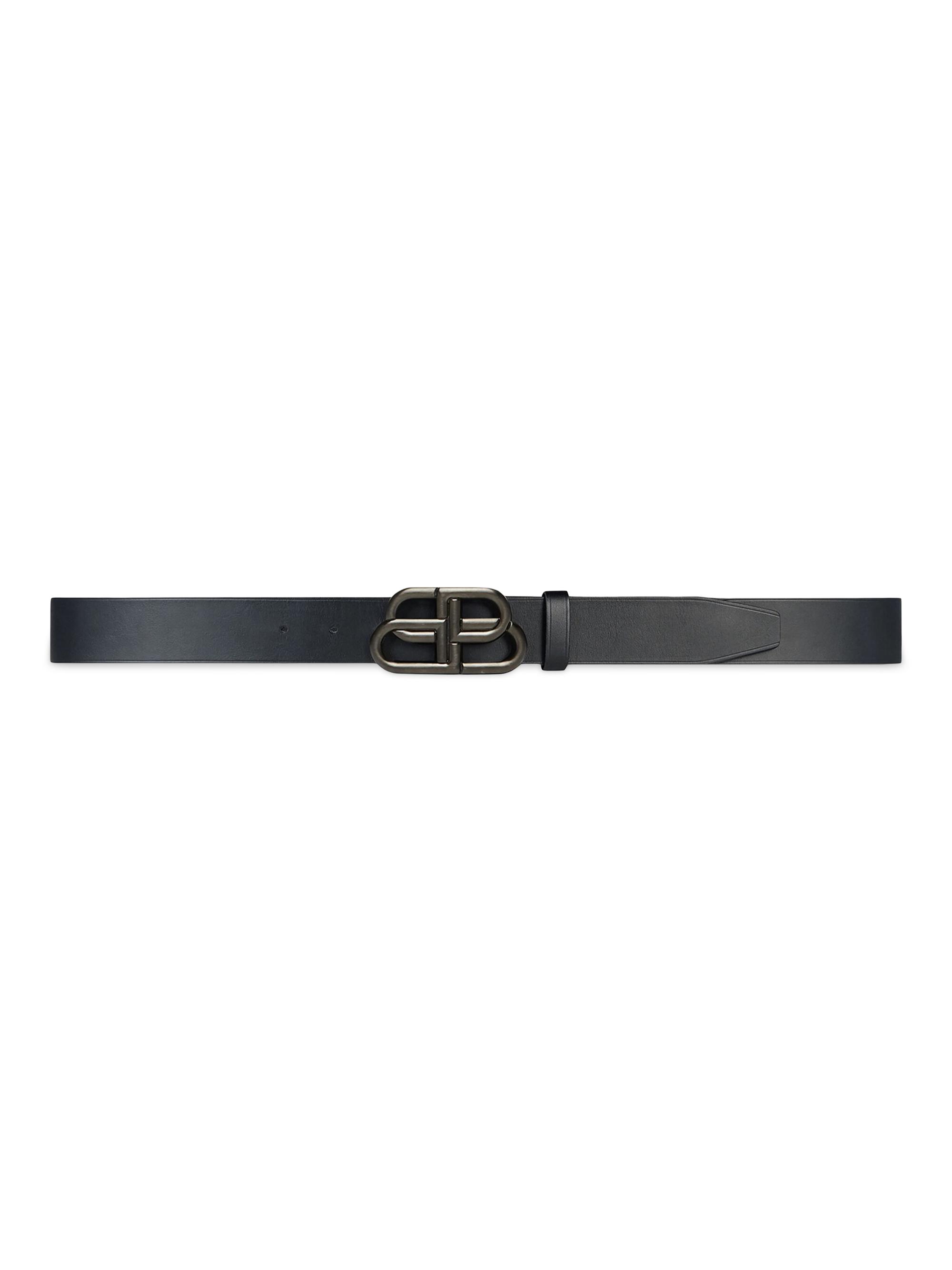 Saint Laurent Cassandre Belt In Smooth Leather | Saks Fifth