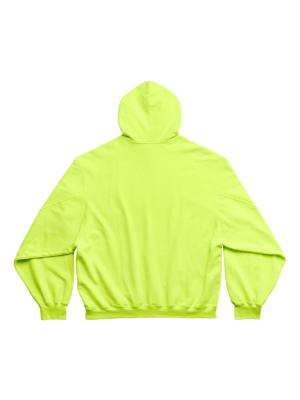 Balenciaga Caps Destroyed Oversize Fit Hoodie Dark Green/White