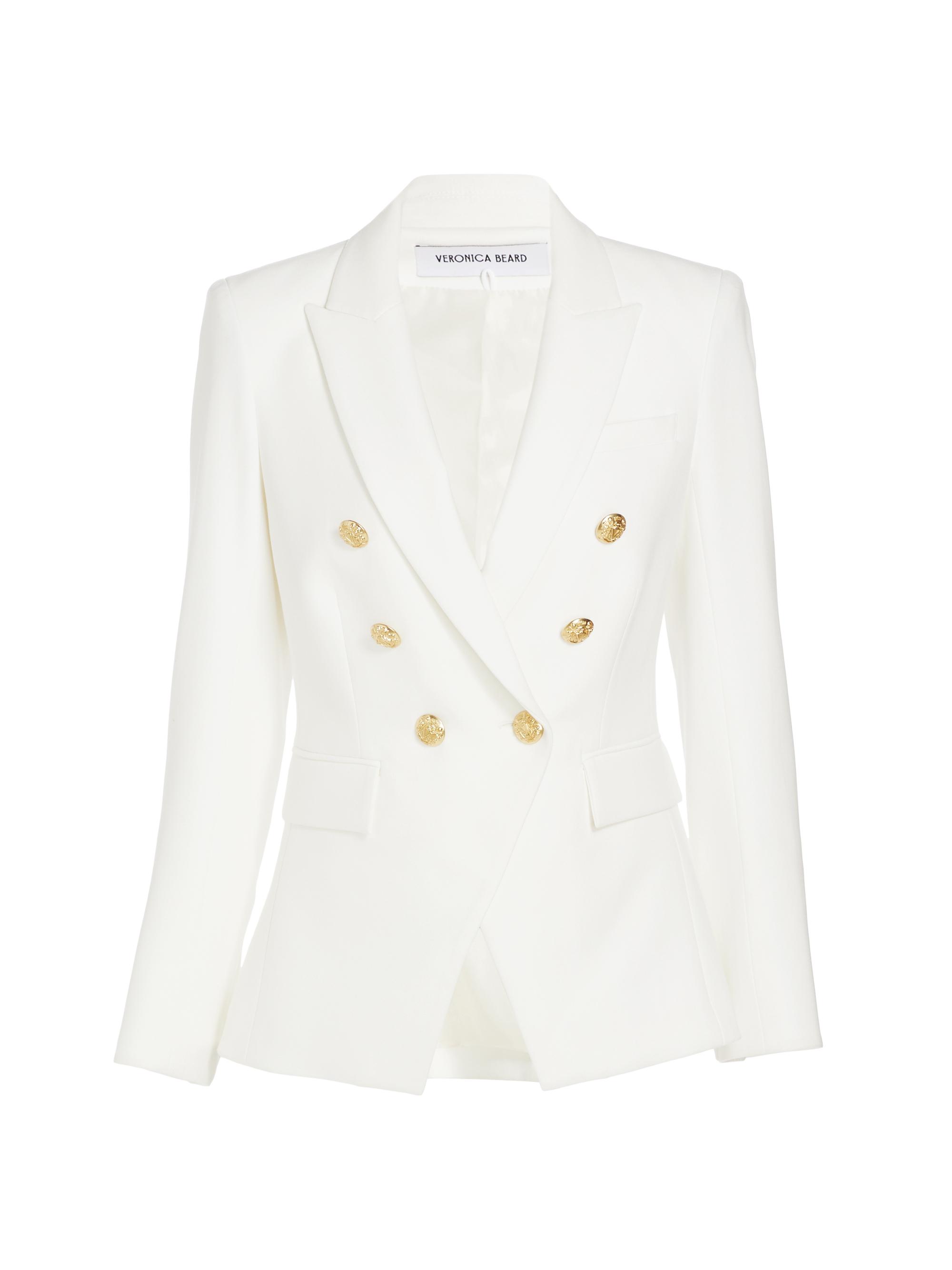 Veronica Beard Women's Miller Dickey Jacket - Off White Gold