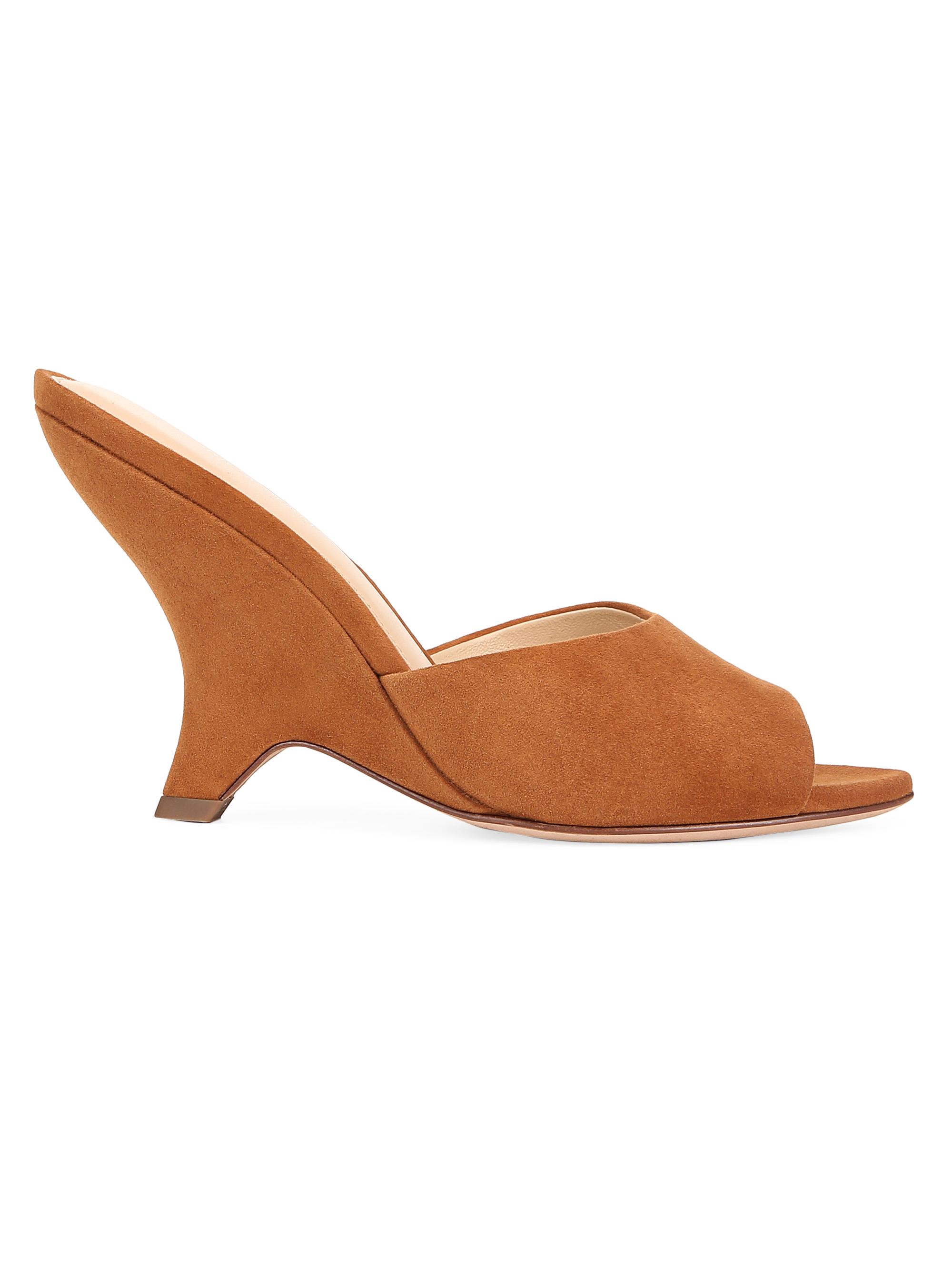 Polo Ralph Lauren 95mm suede slingback pumps - Brown