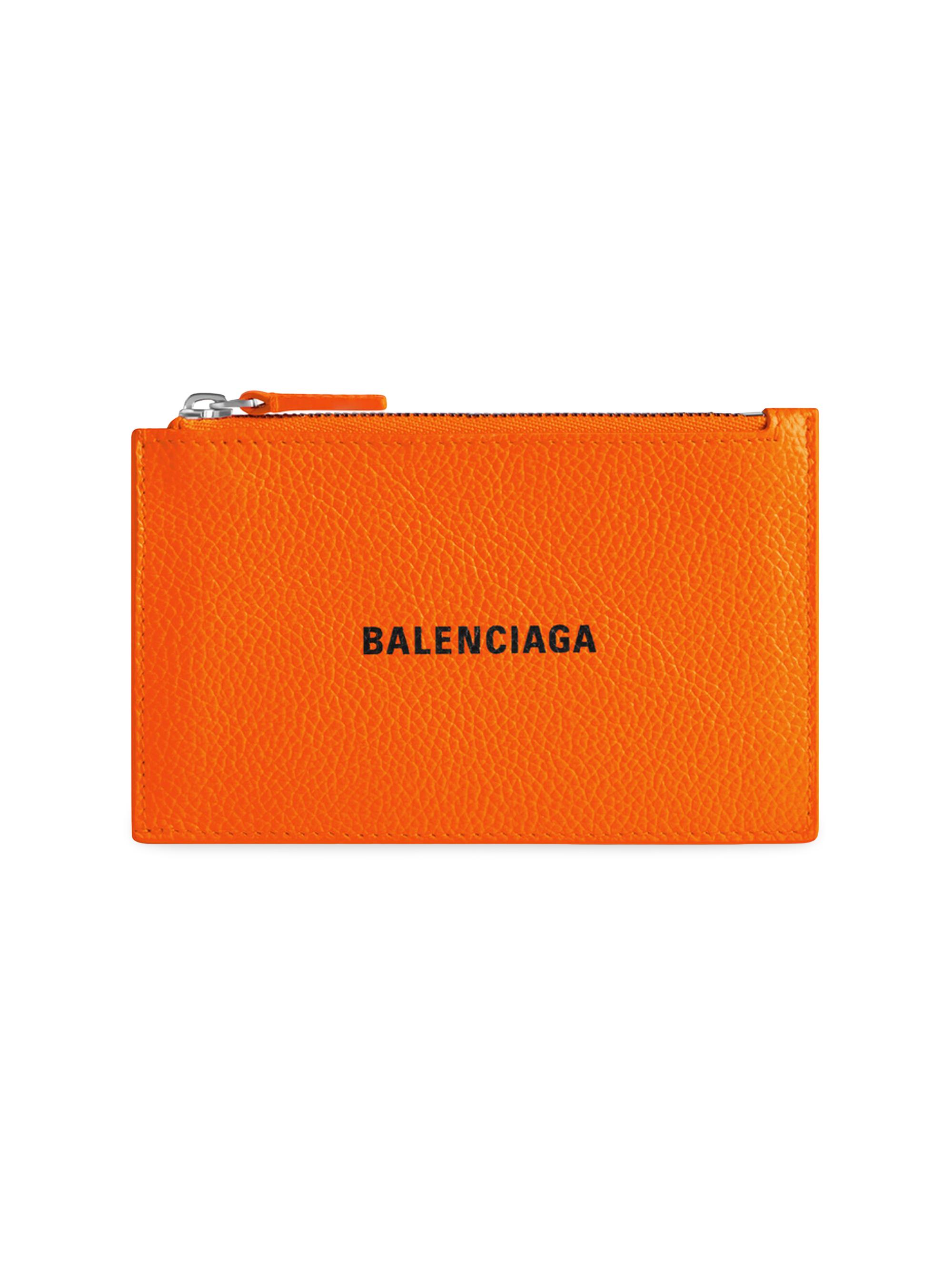 Balenciaga Women's Cash  Long Coin and Card Holder - Fluo Orange