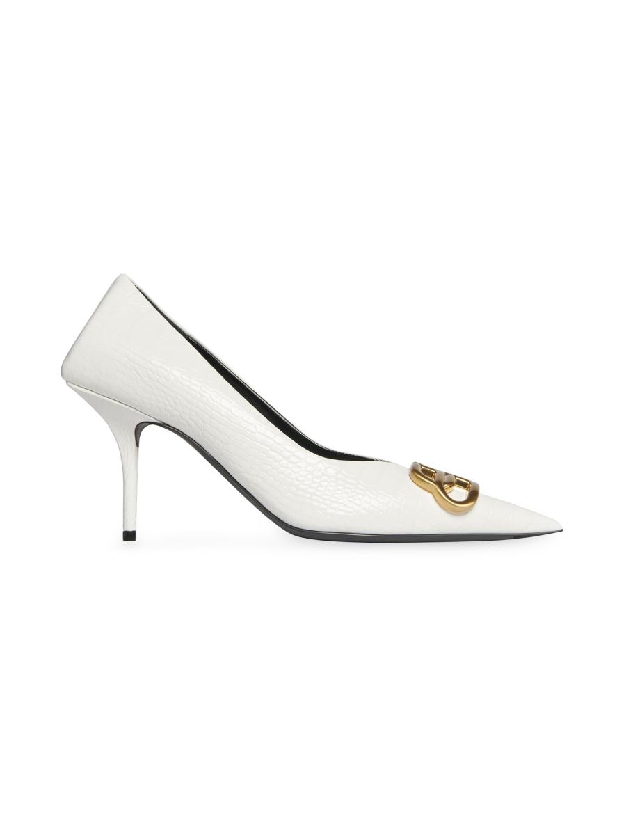 【BALENCIAGA】Square Knife BB 80 leather pumps Square Knife BB 80 leather pumps in black - Balenciaga