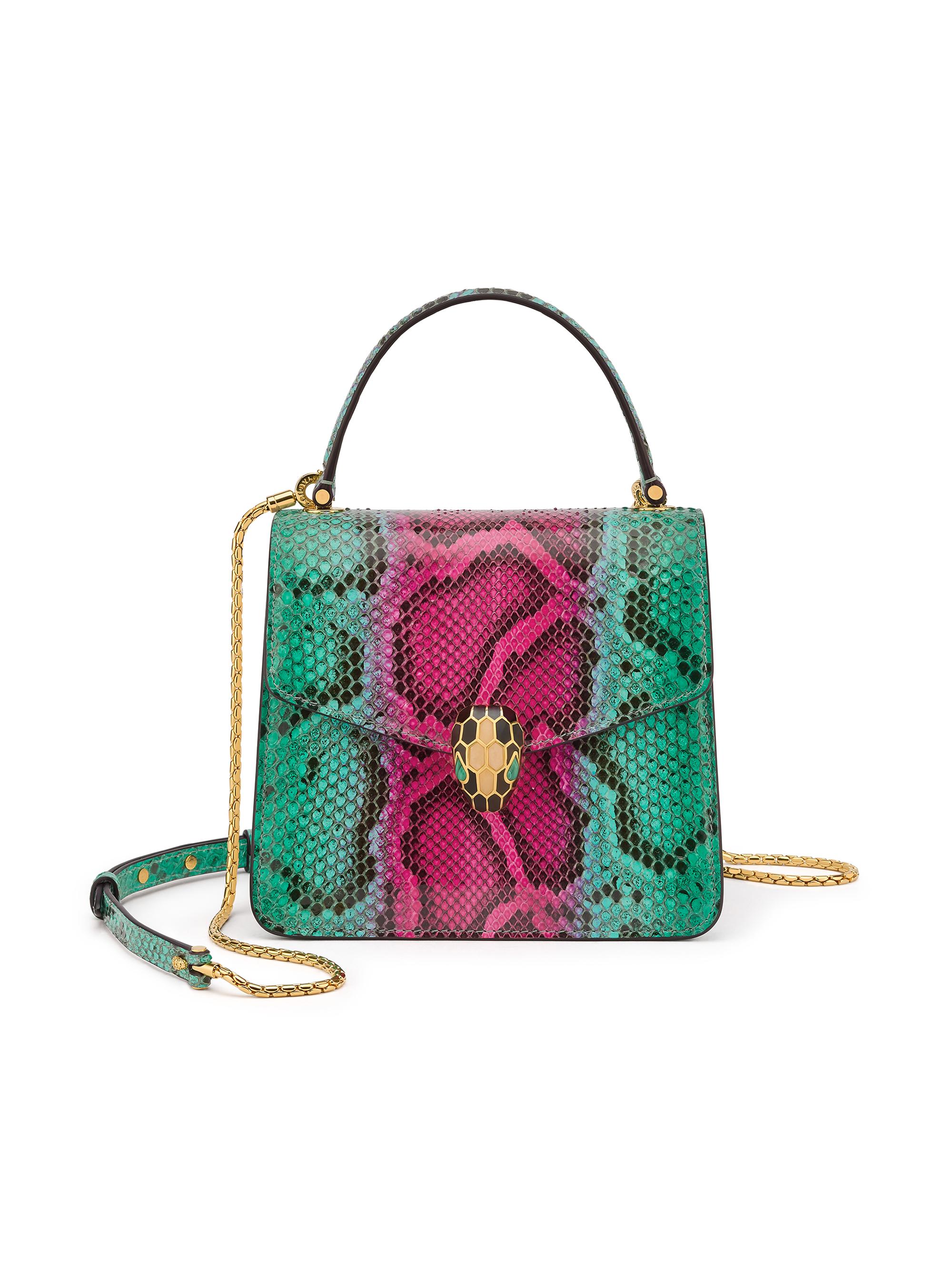 Shop BVLGARI Serpenti Forever Python Top-Handle Bag | Saks Fifth  