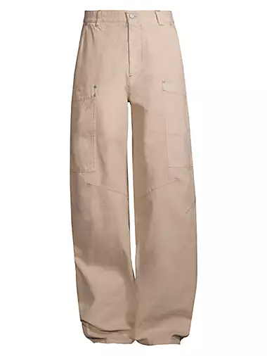 Palm Angels Wide cotton pants for Men - GB