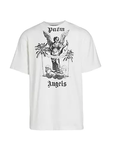 Palm Angels Bear Classic T-shirt Light Blue/Brown Men's - US