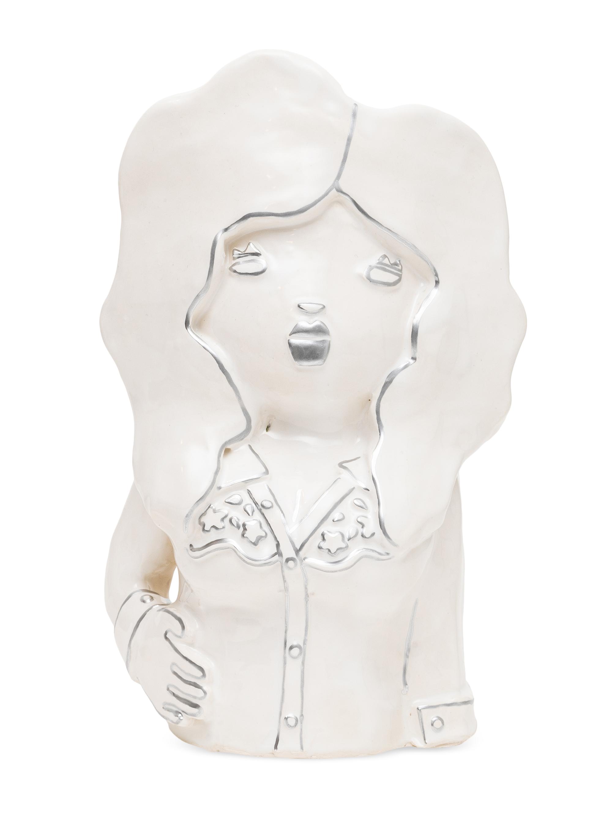 Hazy Mae Dolly Hazy Vase - White