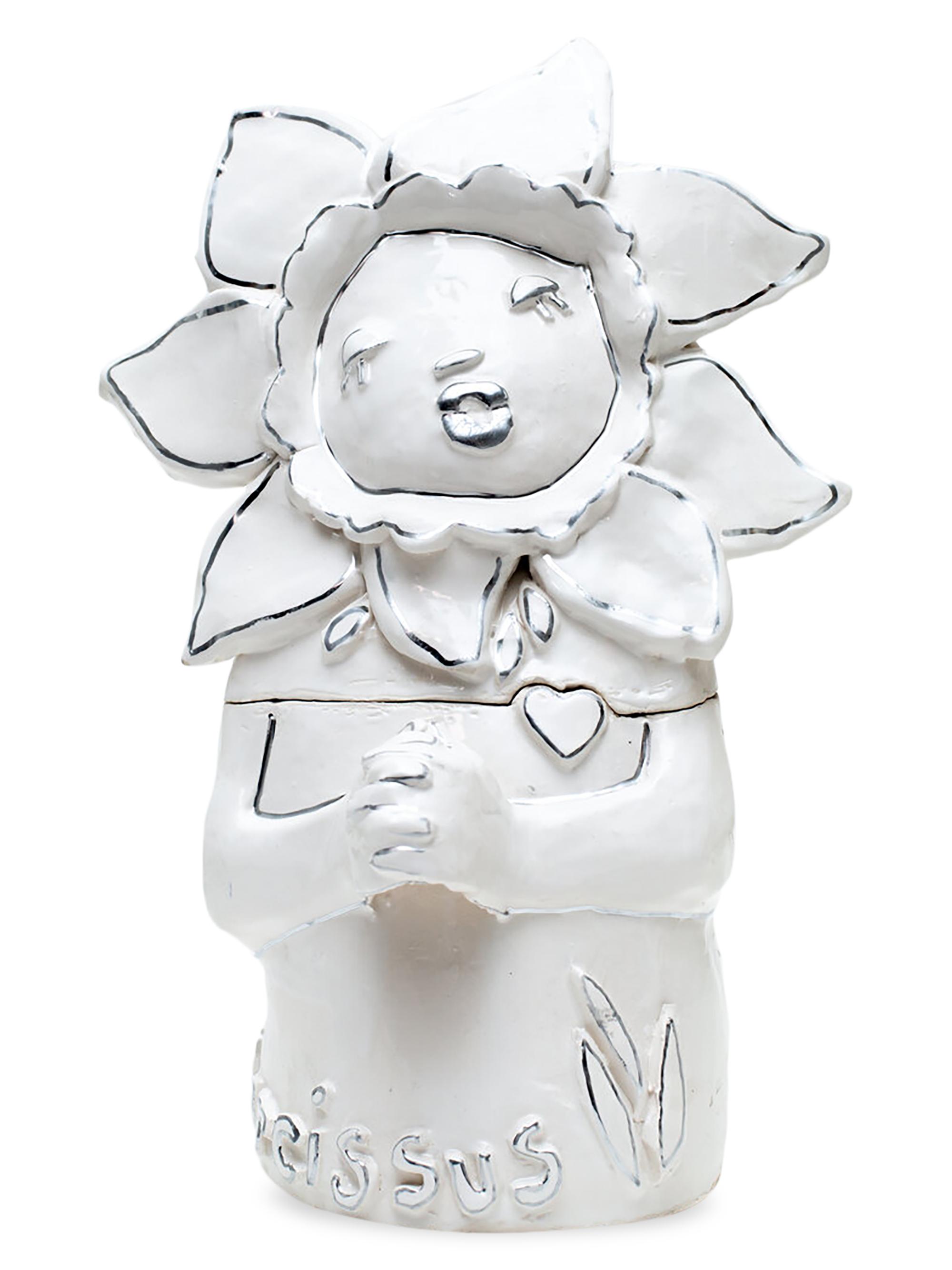 Hazy Mae I Love Me Cookie Jar - White