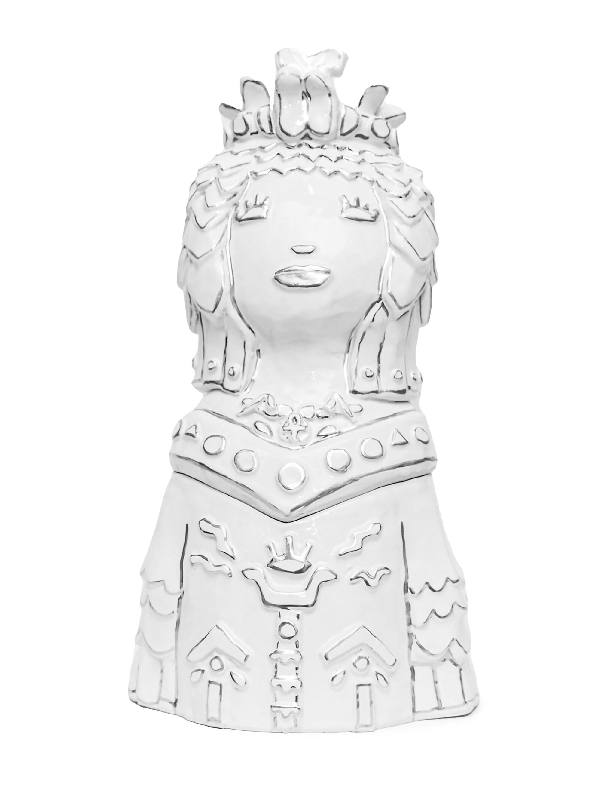 Hazy Mae Cleopatra Cookie Jar - Bright White