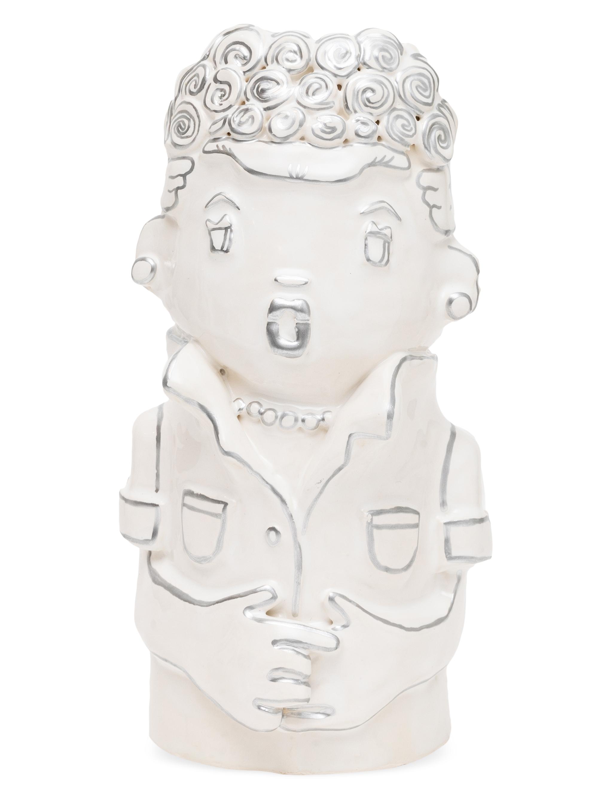 Hazy Mae Lucy Hazy Vase - White