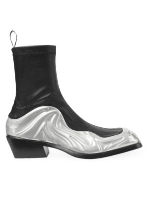 Versace Greca-sole ankle boots - Black