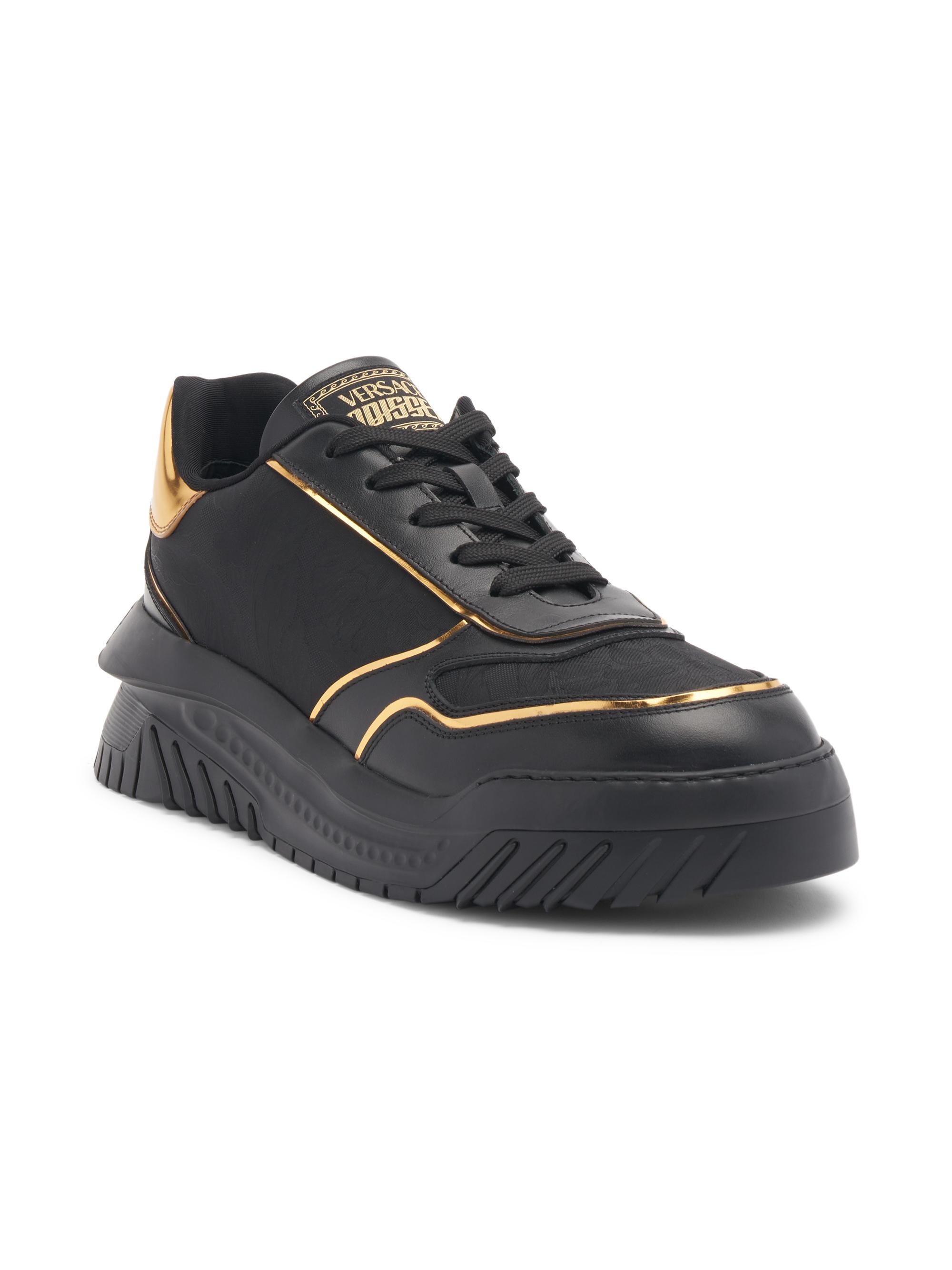 Versace Logo Metallic Trim Sneakers | Saks Fifth Avenue
