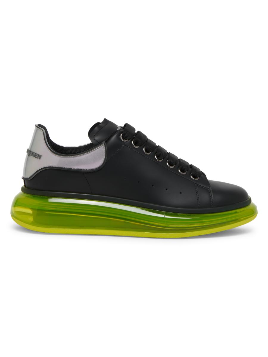 McQueen Oversized Low-Top Leather Sneakers | Saks Fifth Avenue