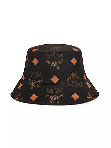 Mcm Bucket Hat In Vintage Monogram Jacquard In Pink