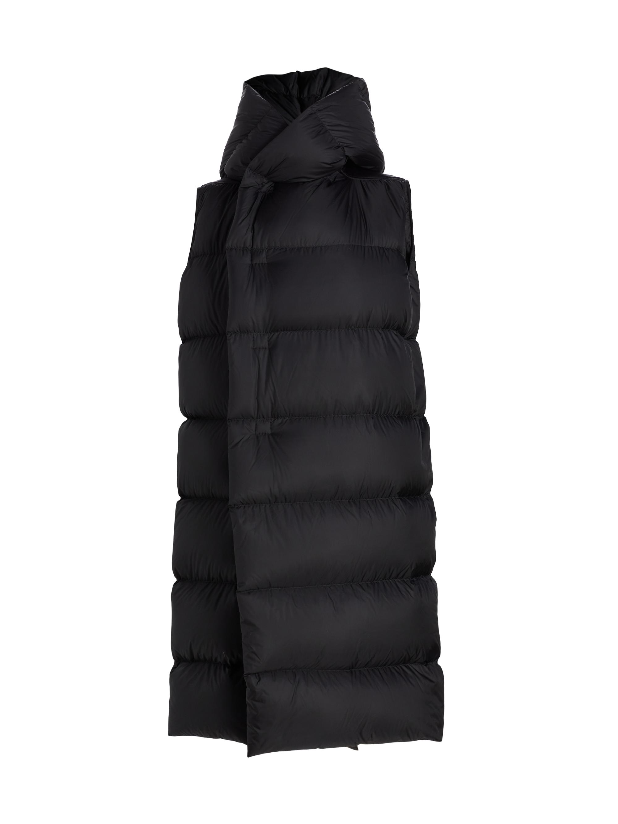 Rick Owens Women's Hooded Liner Sleeveless Coat - Black